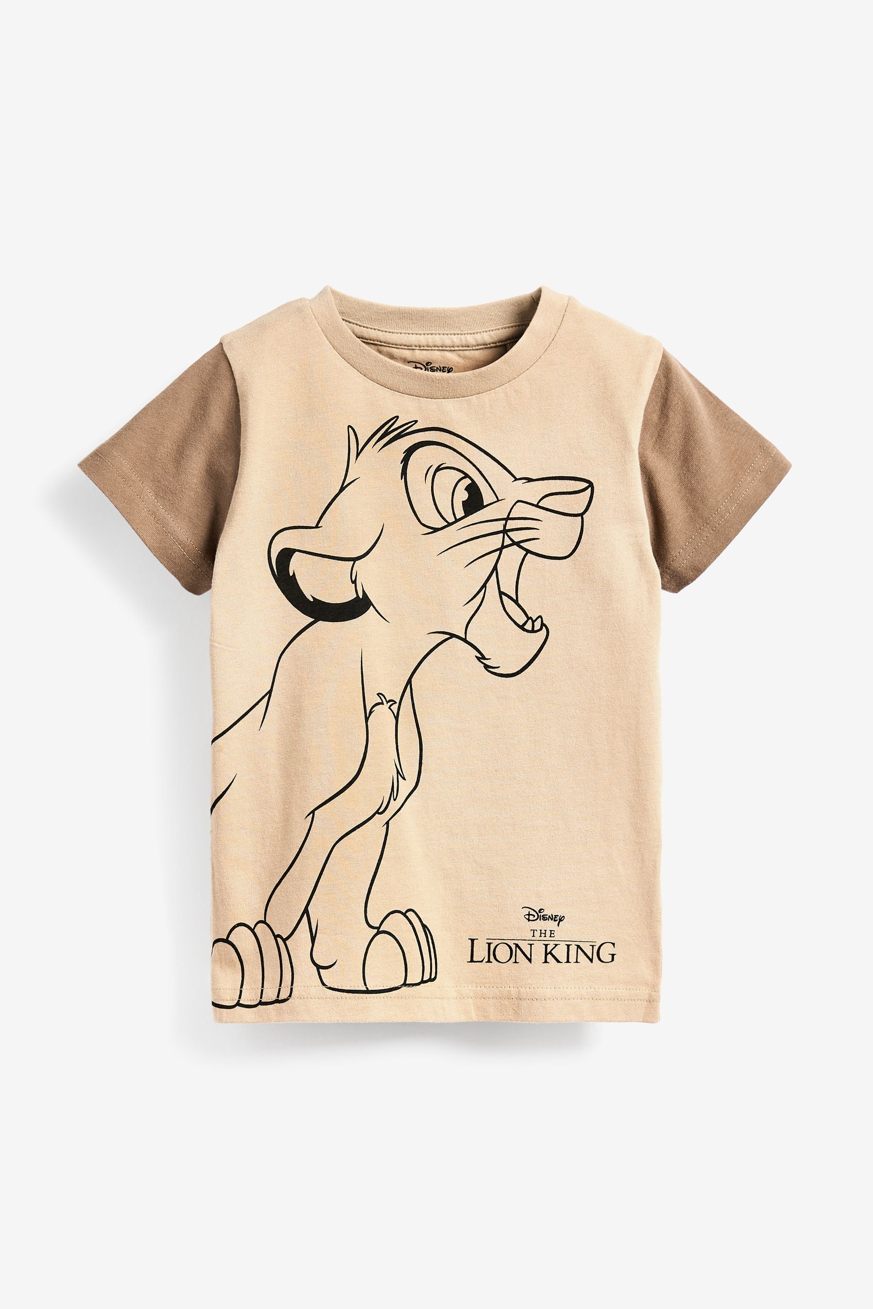 Tan Brown Lion King Short Sleeve T-Shirt (3mths-8yrs)