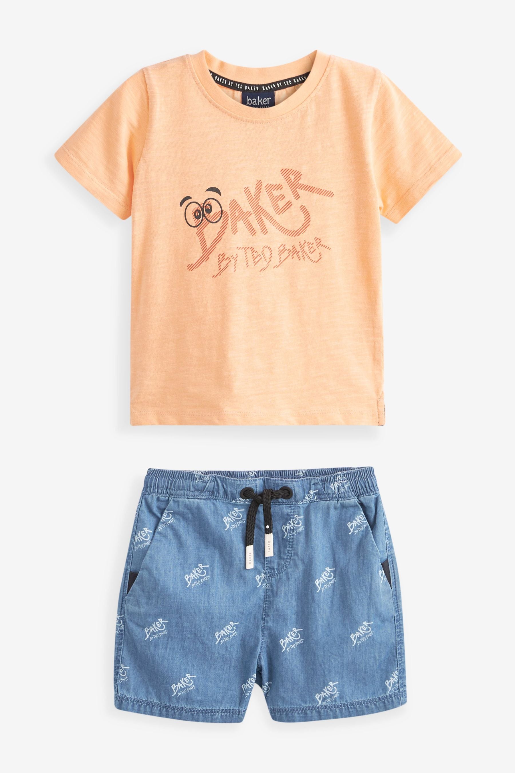 Baker by Ted Baker T-Shirt and Chambray Shorts Set