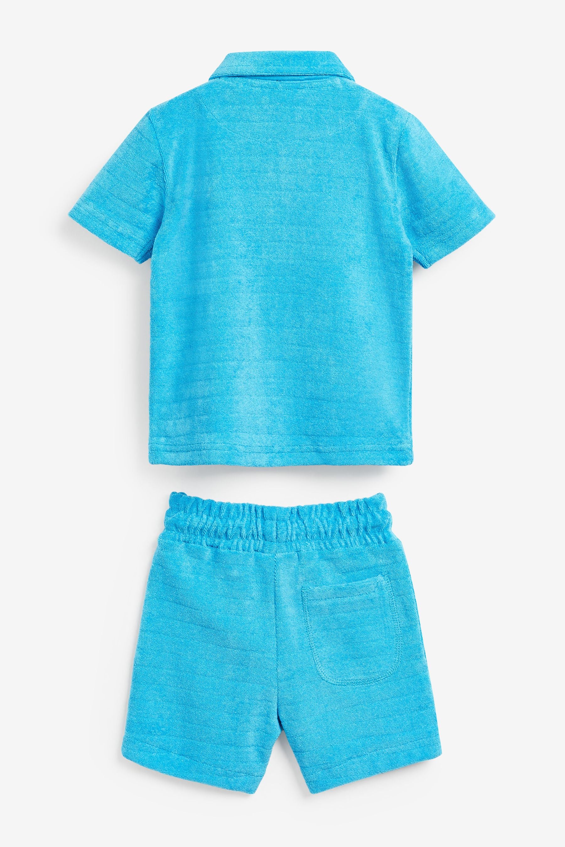 Baker by Ted Baker Blue Polo Shirt And Shorts Set