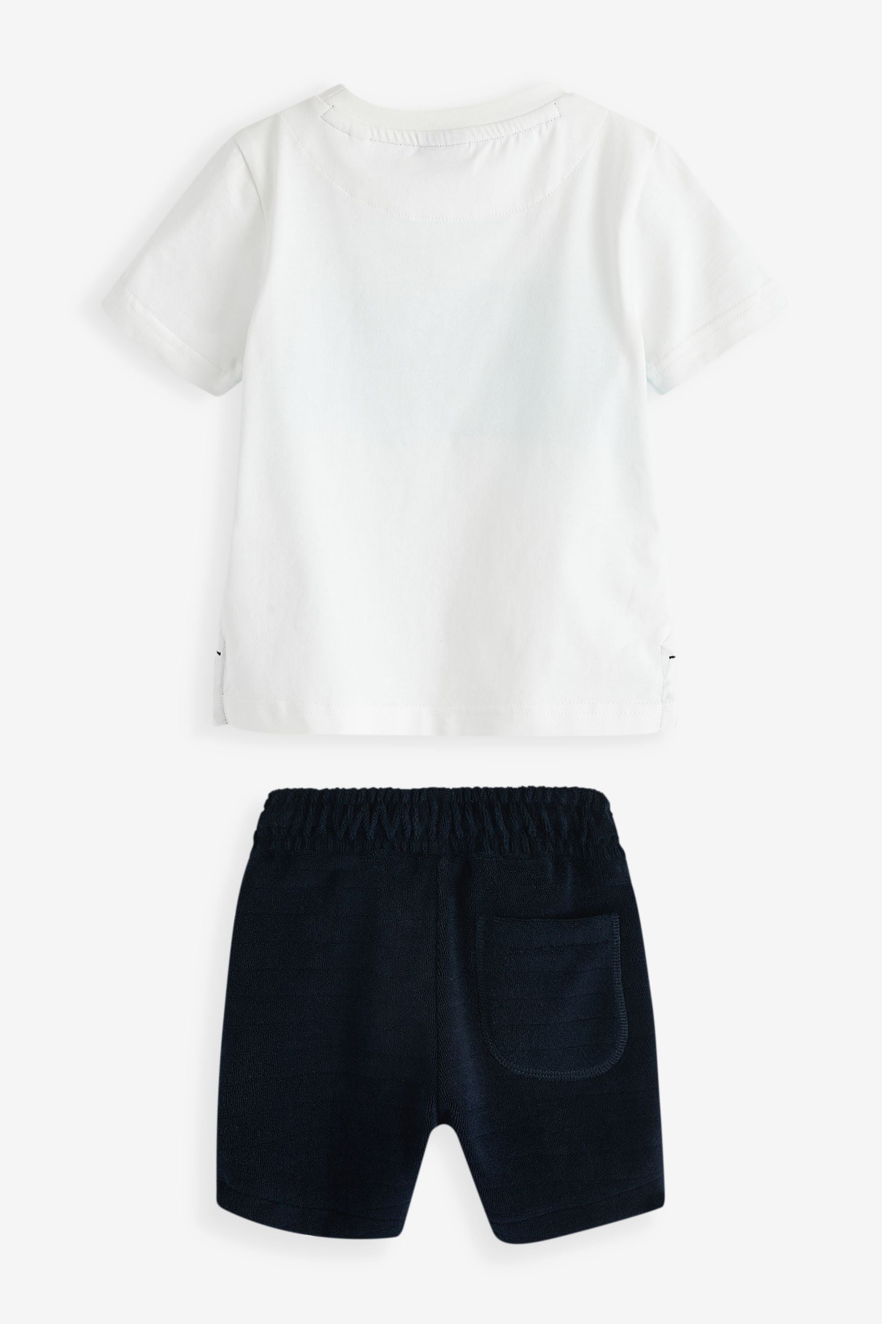 Baker by Ted Baker White T-Shirt And Navy Shorts Set