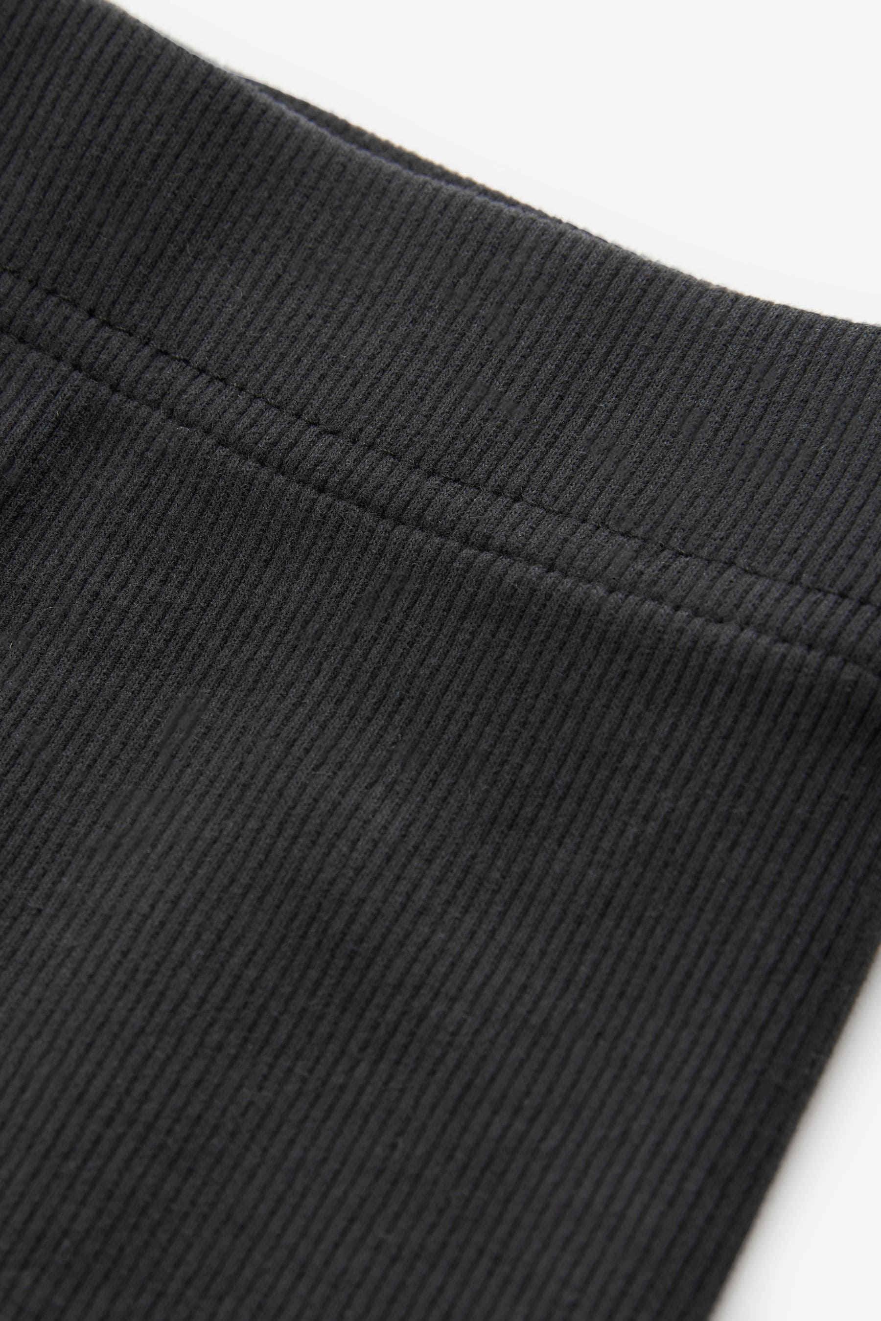 Black Soft Ribbed Leggings (3-16yrs)