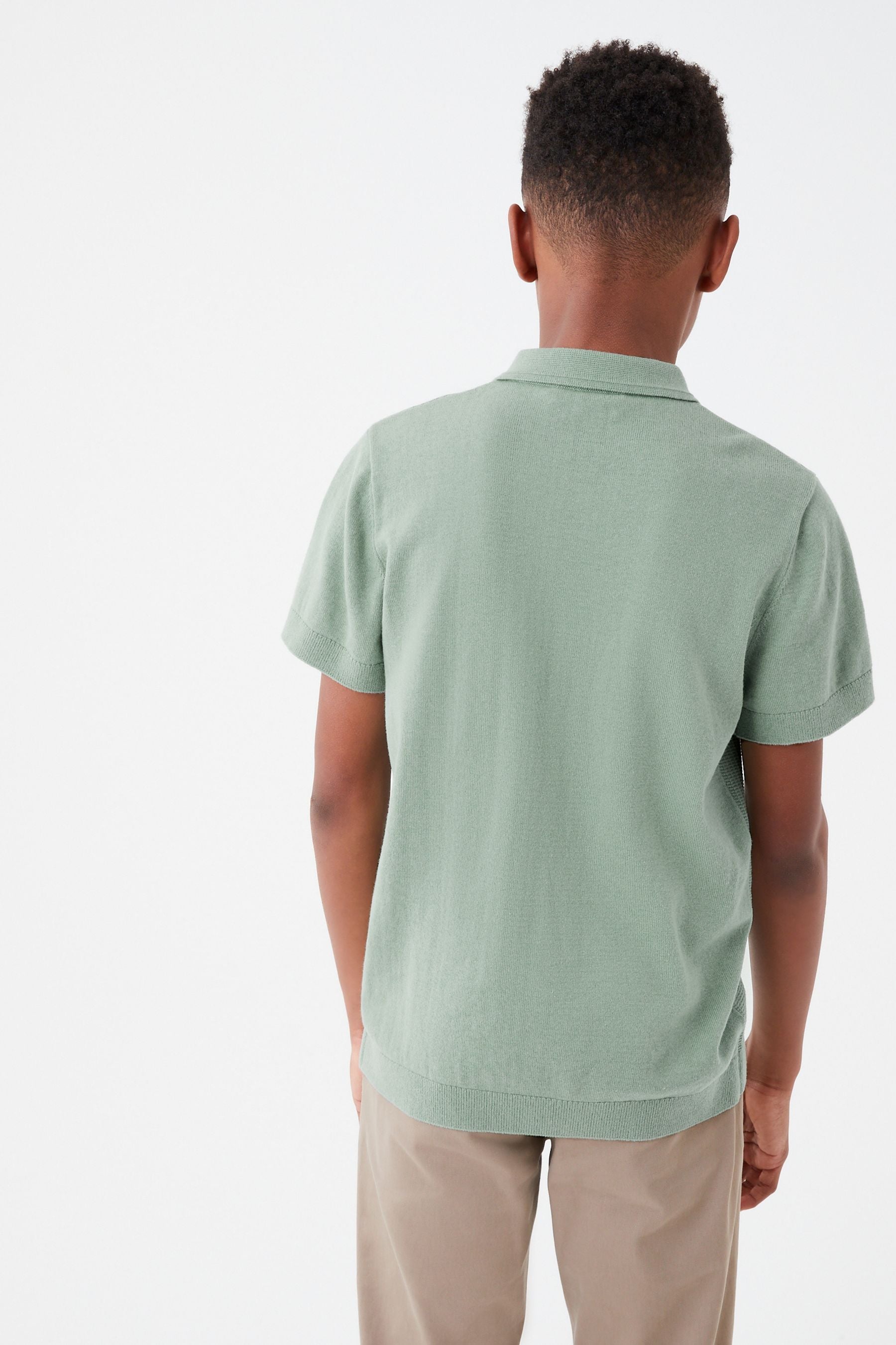 Minerals Textured Knit Polo Shirt (3-16yrs)