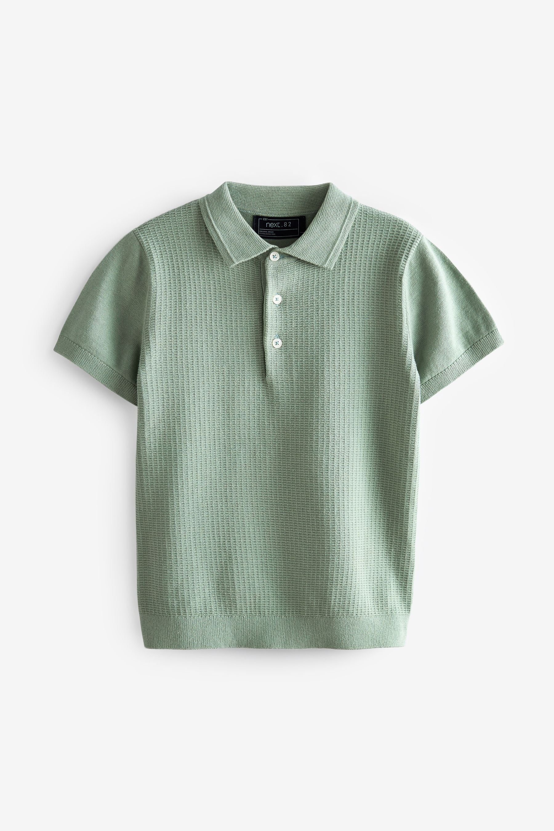 Minerals Textured Knit Polo Shirt (3-16yrs)