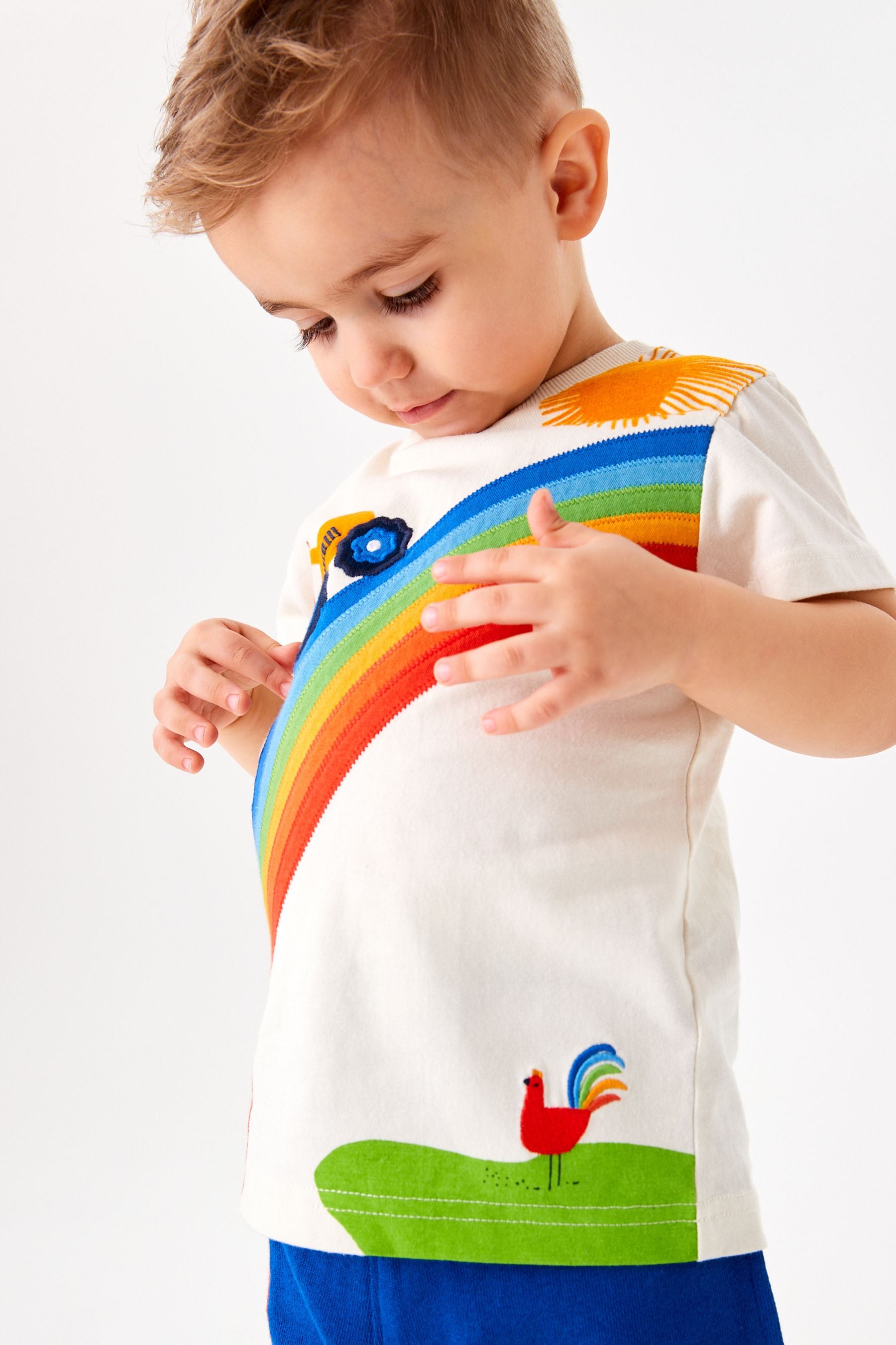 Rainbow Tractor Character T-Shirt and Shorts Set (3mths-7yrs)