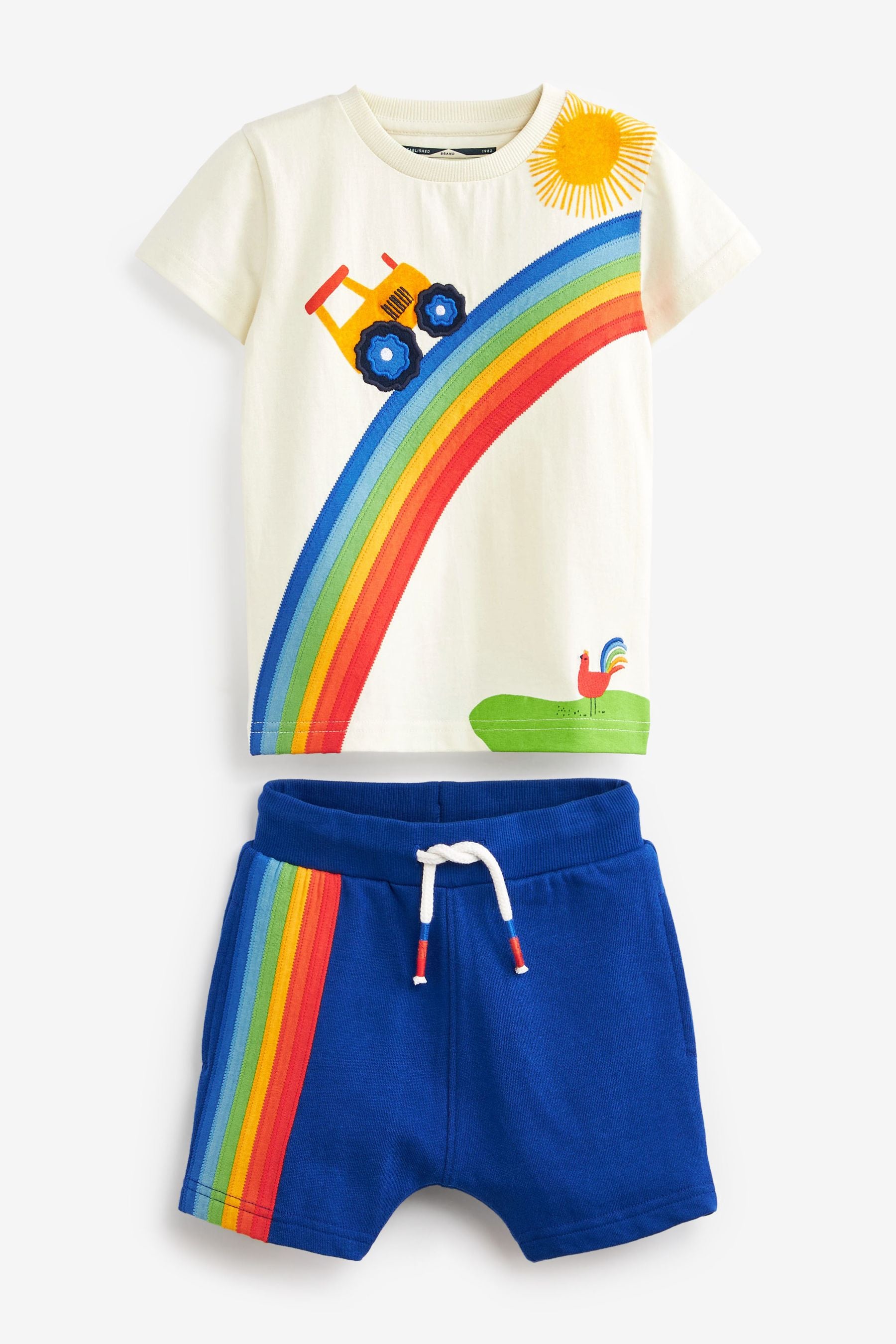 Rainbow Tractor Character T-Shirt and Shorts Set (3mths-7yrs)