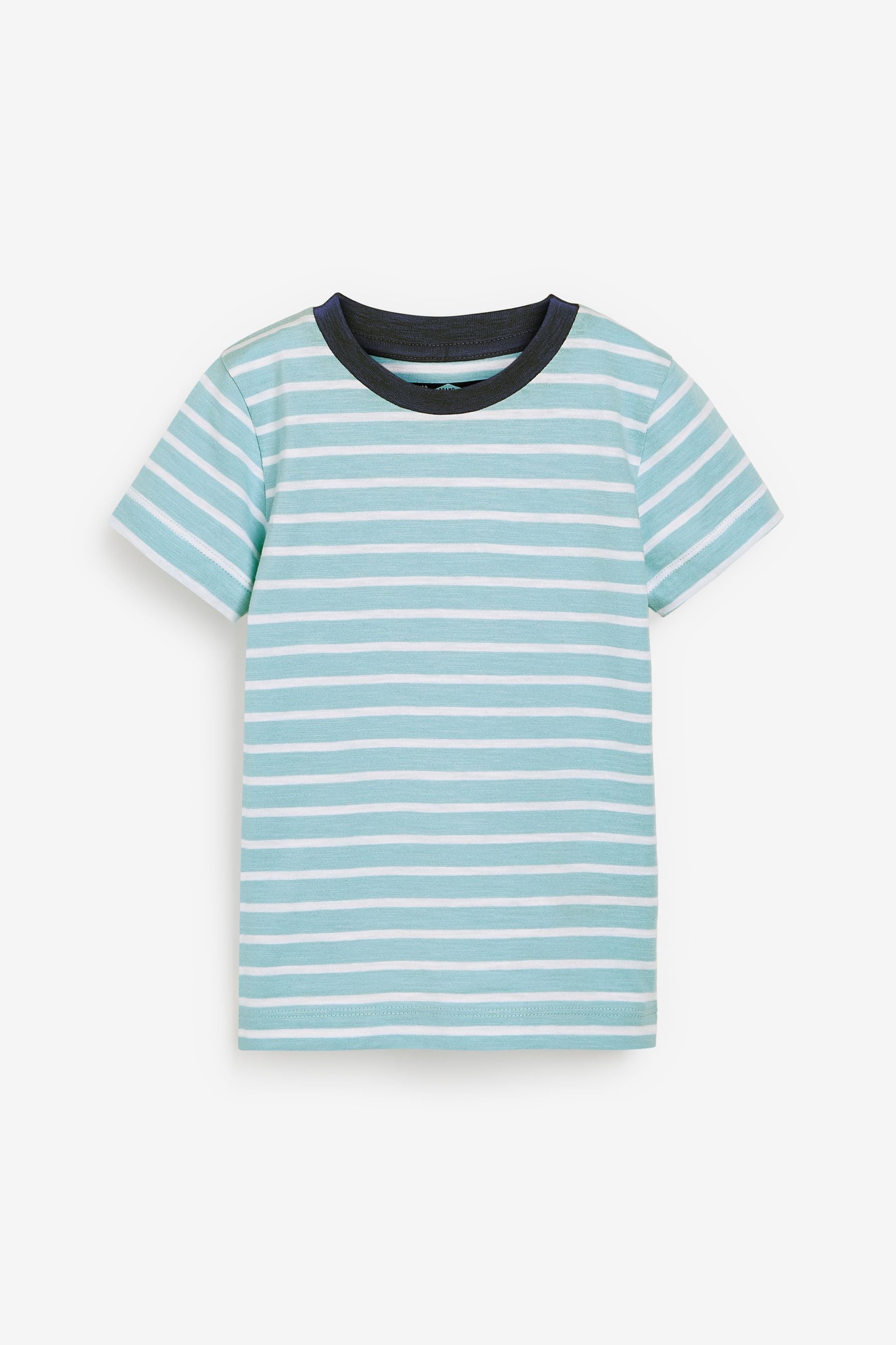 Classic Plain/Stripe 5 Pack Short Sleeve T-Shirts (3mths-7yrs)