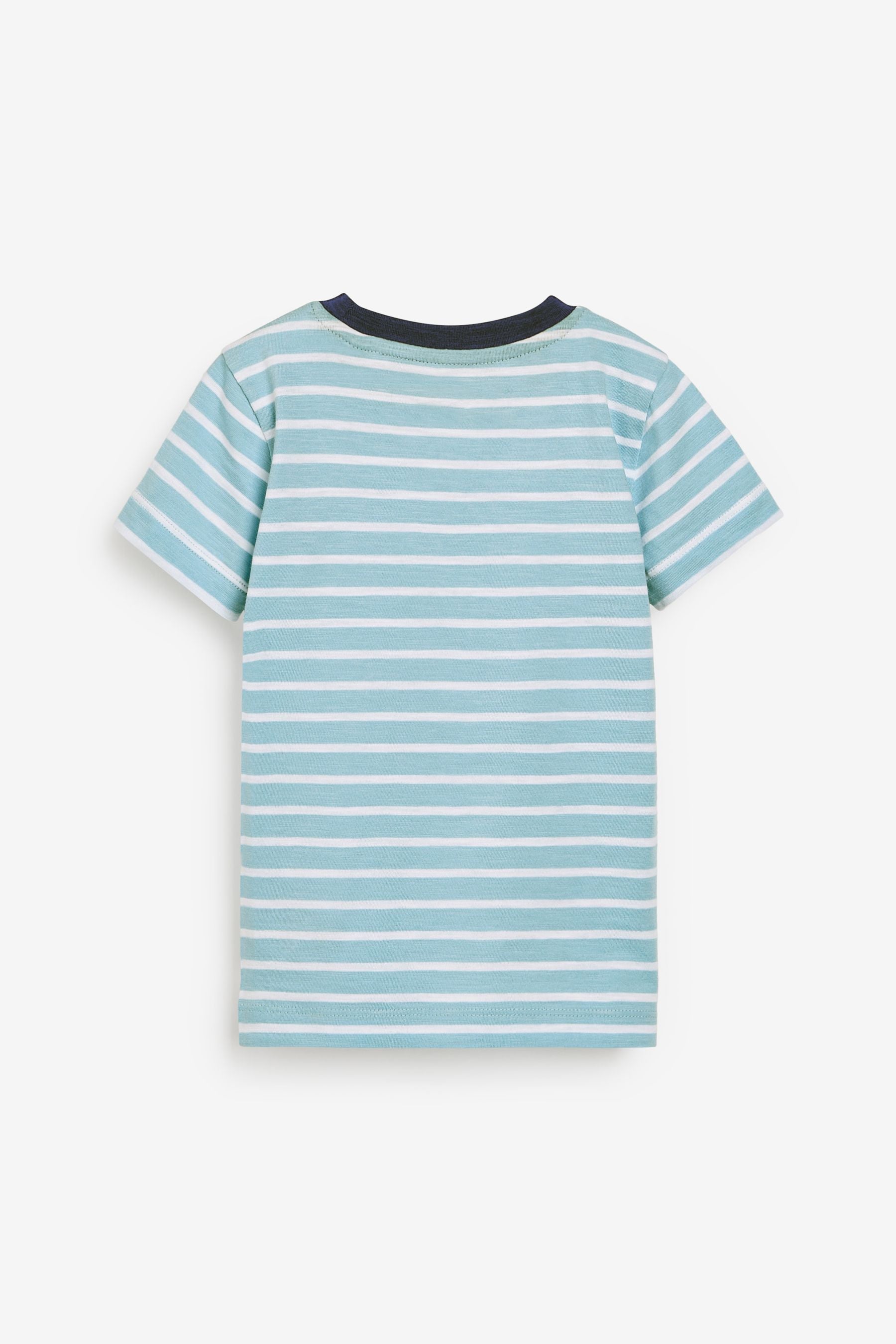 Classic Plain/Stripe 5 Pack Short Sleeve T-Shirts (3mths-7yrs)