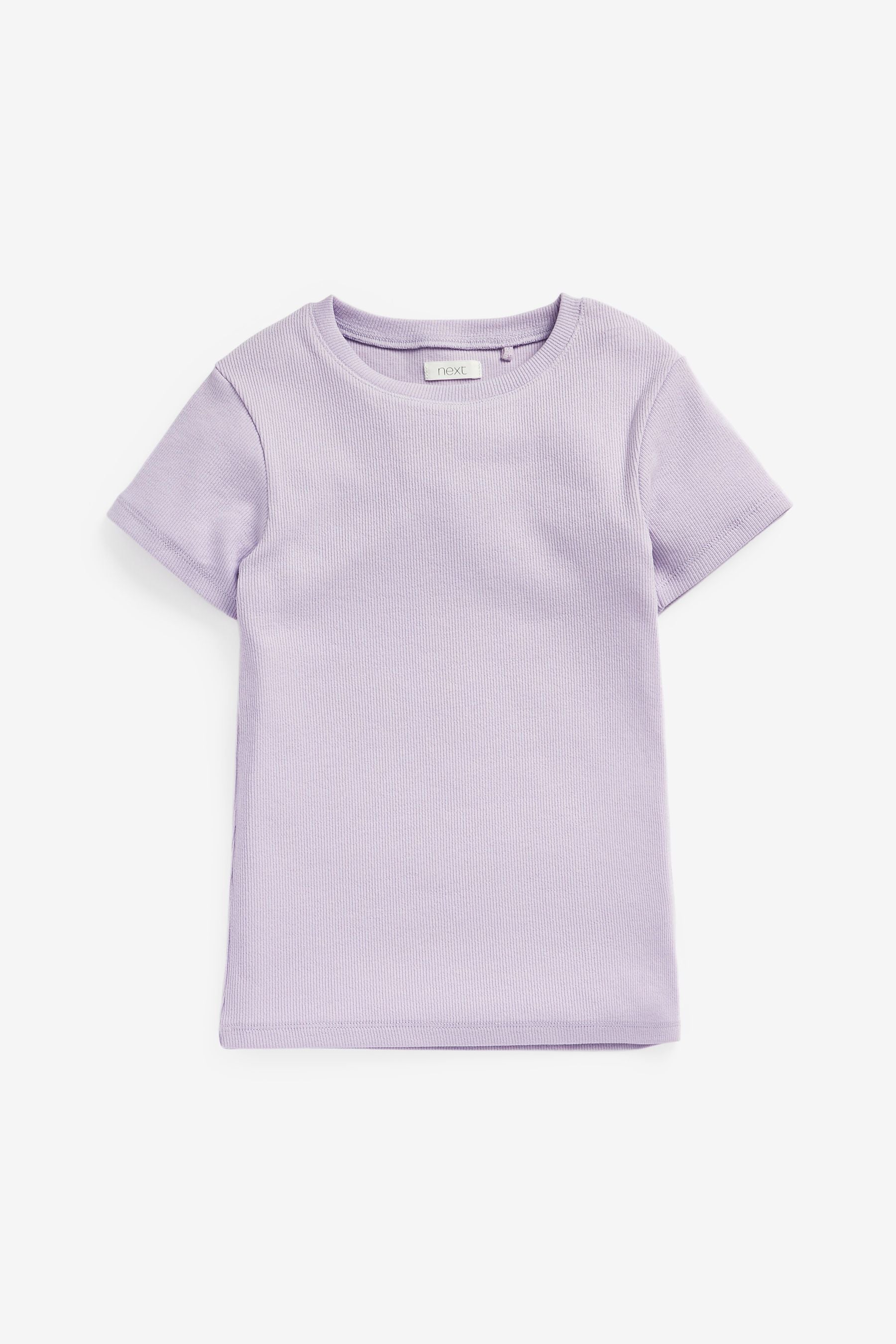 Pastel 4 Pack Ribbed T-Shirts (3-16yrs)