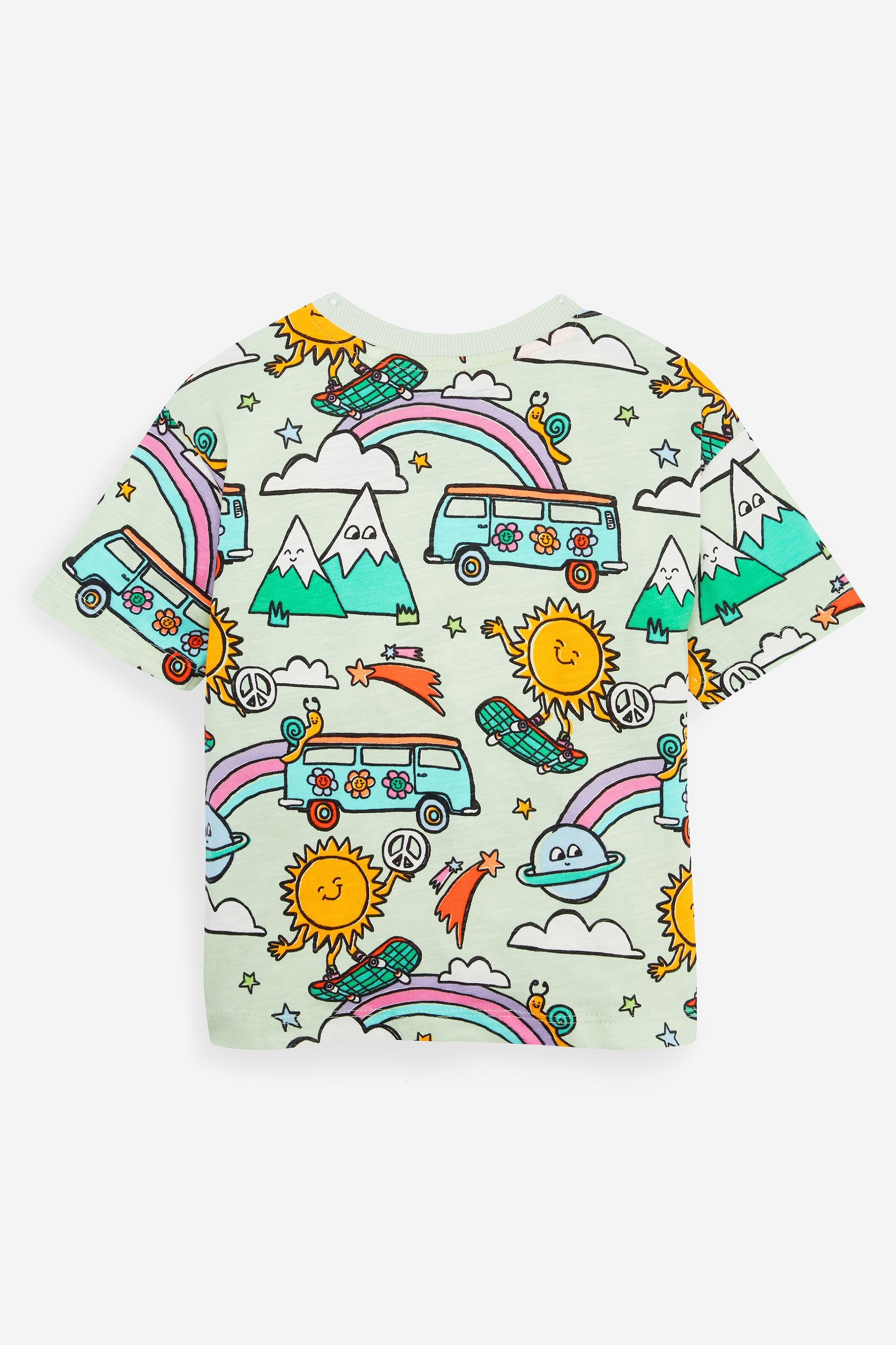 Multi Campervan 3 Pack Oversized T-Shirts (3mths-7yrs)