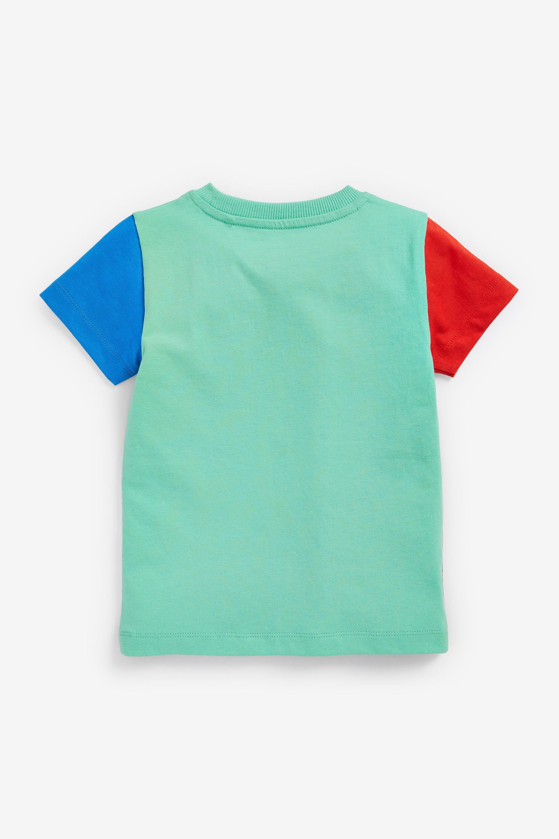 Blue Colourblock 3 Pack Colourblock T-Shirts (3mths-7yrs)