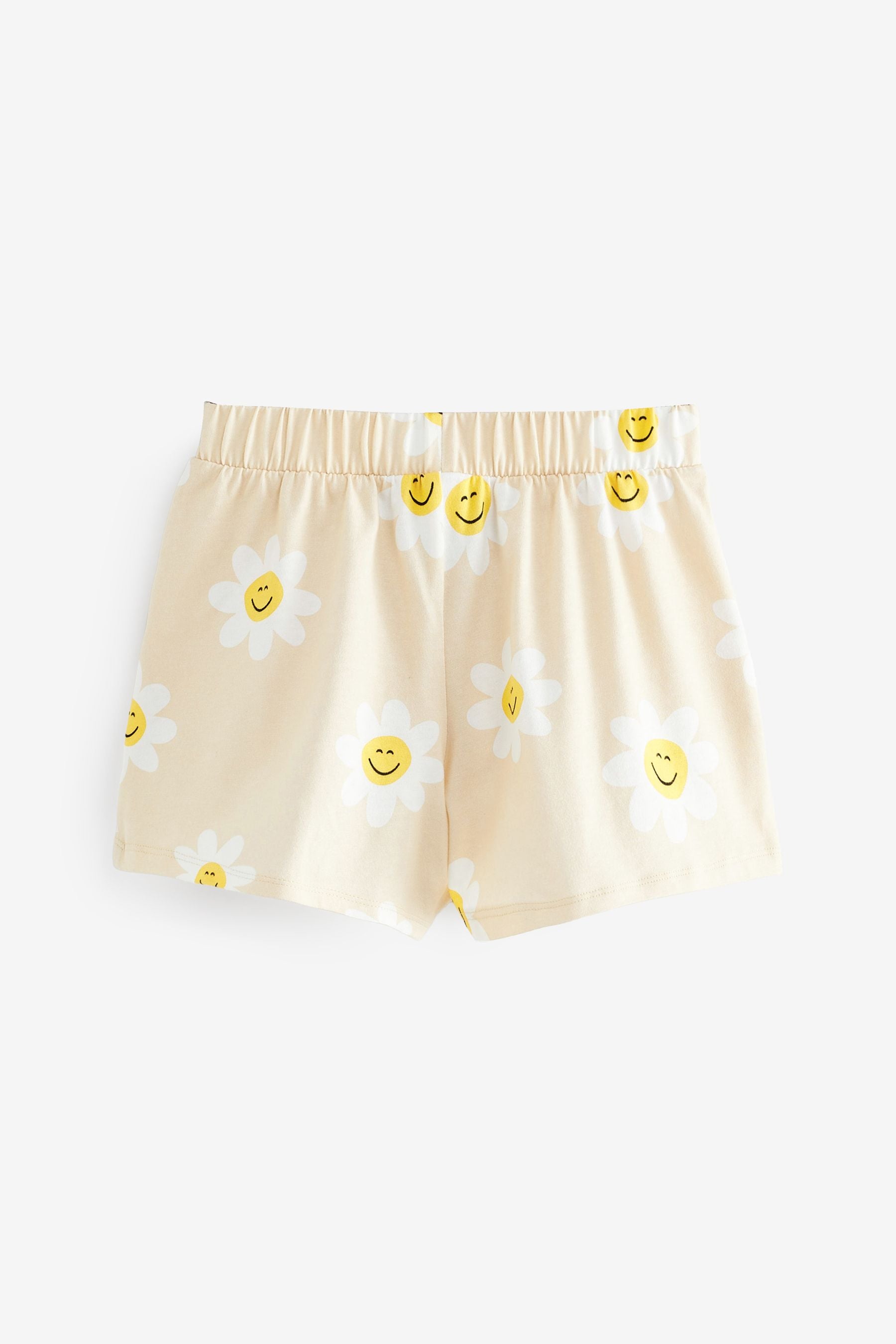 Ecru Cream Daisy Shorts Set (3-16yrs)