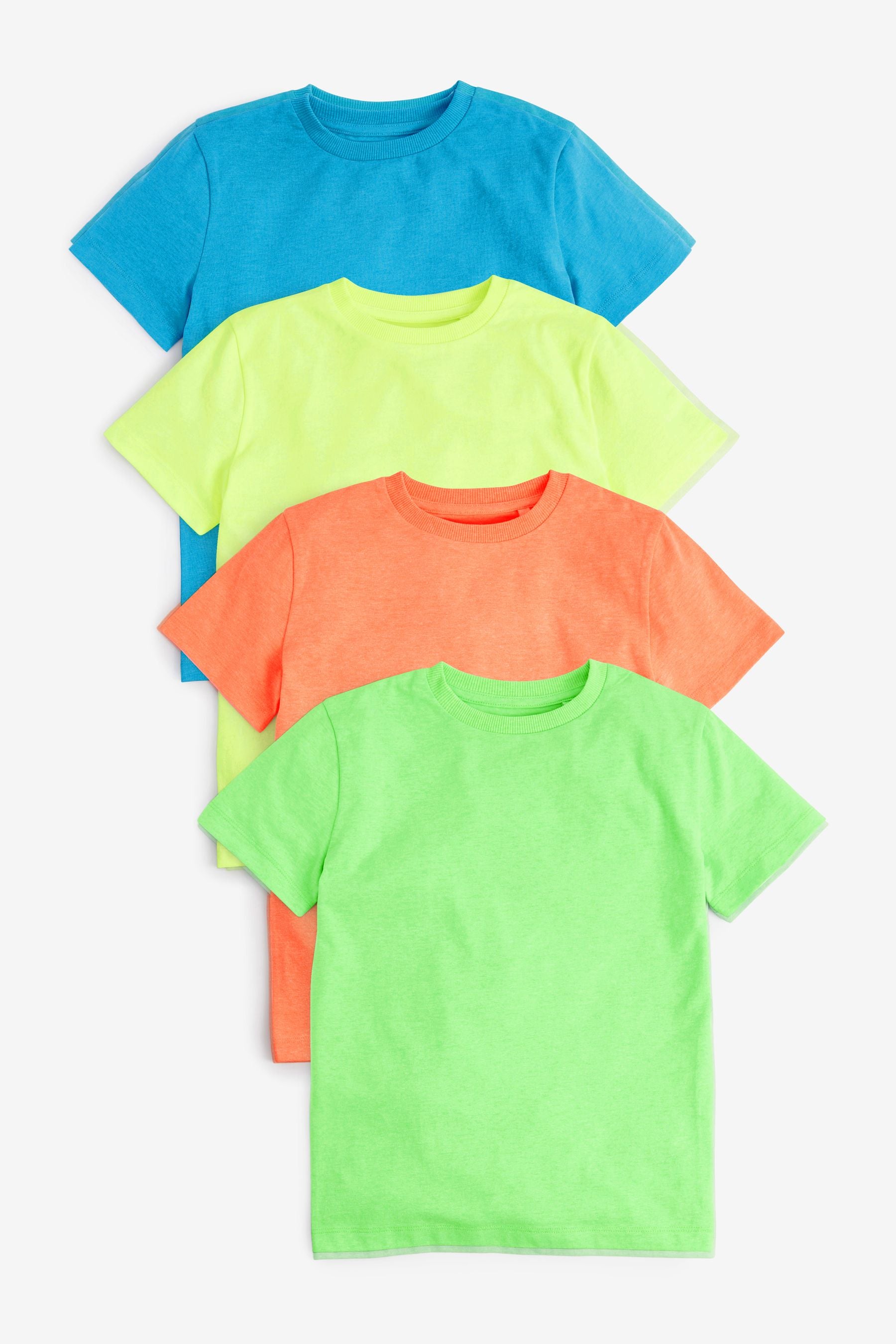 Bright Fluros 4 Pack T-Shirts (3-16yrs)