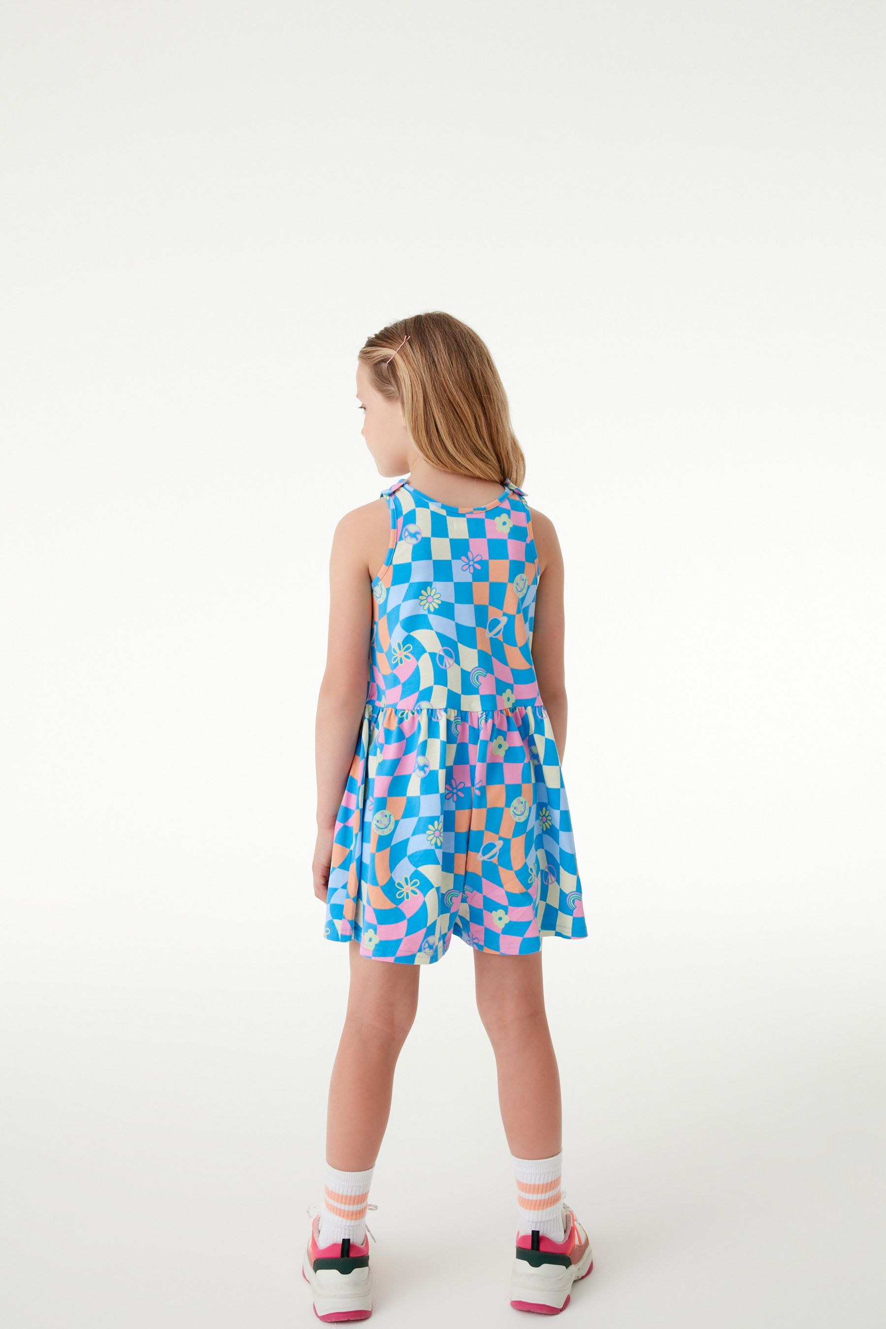 Blue Strappy Playsuit (3-16yrs)