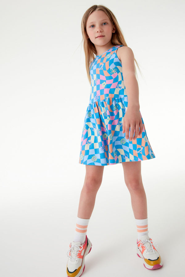 Blue Strappy Playsuit (3-16yrs)