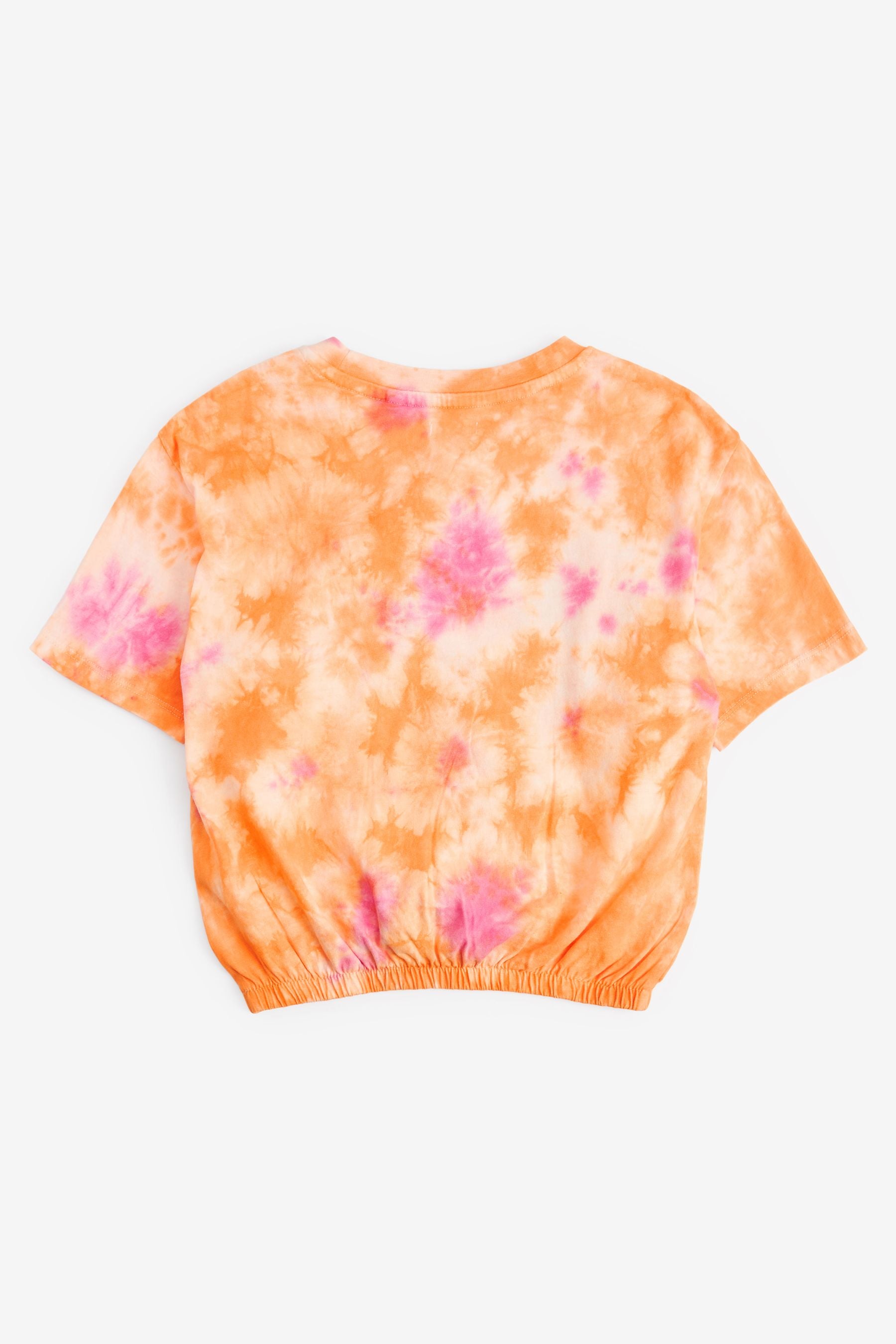 Orange Tie Dye Embroidered T-Shirt (3-16yrs)