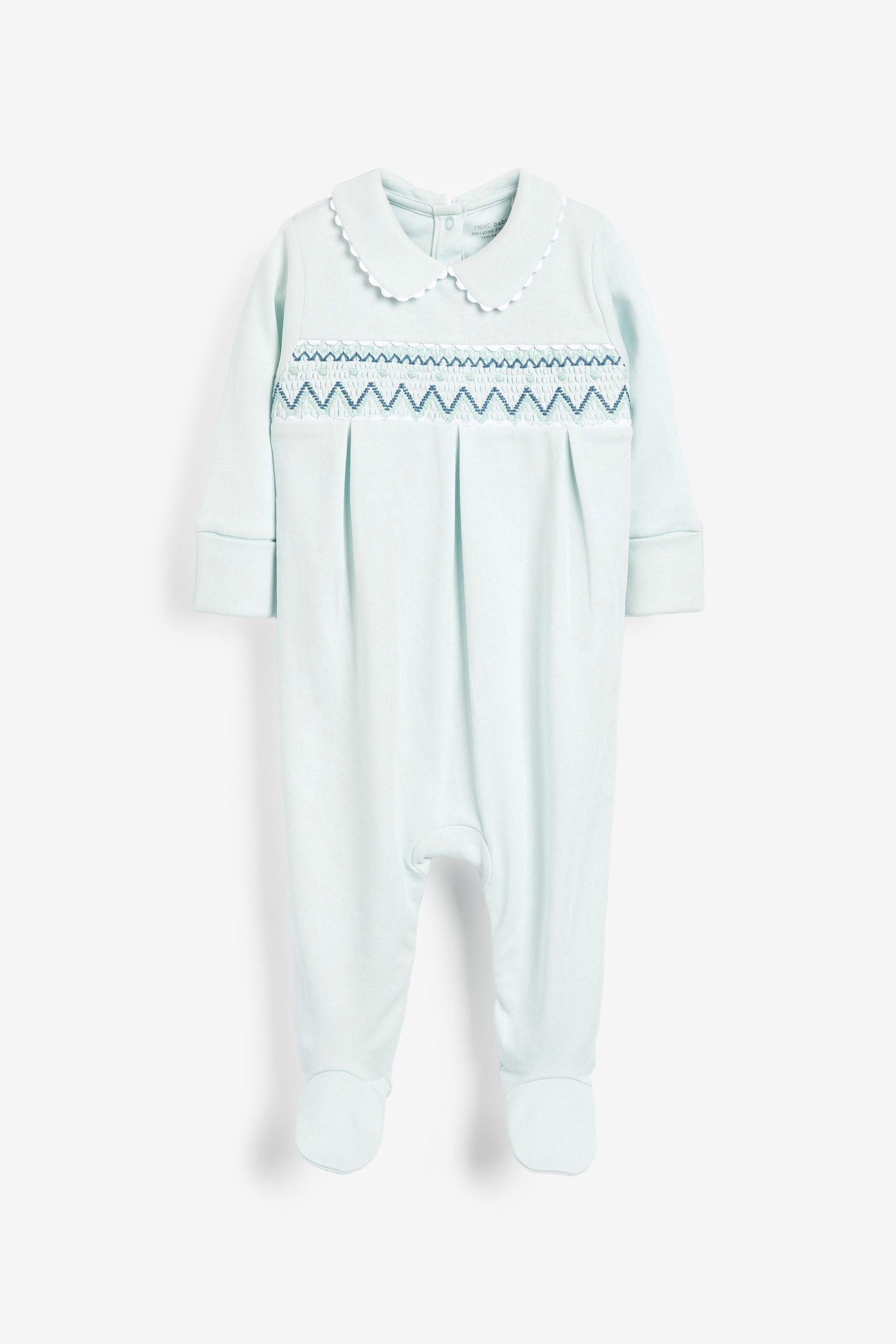 Blue Smart Single Sleepsuit (0-2yrs)