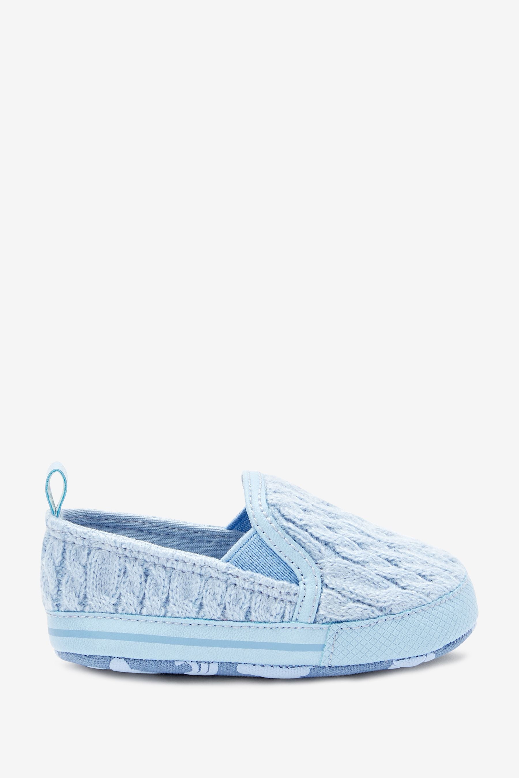 Blue Pram Crochet Slip-On Shoes (0-24mths)