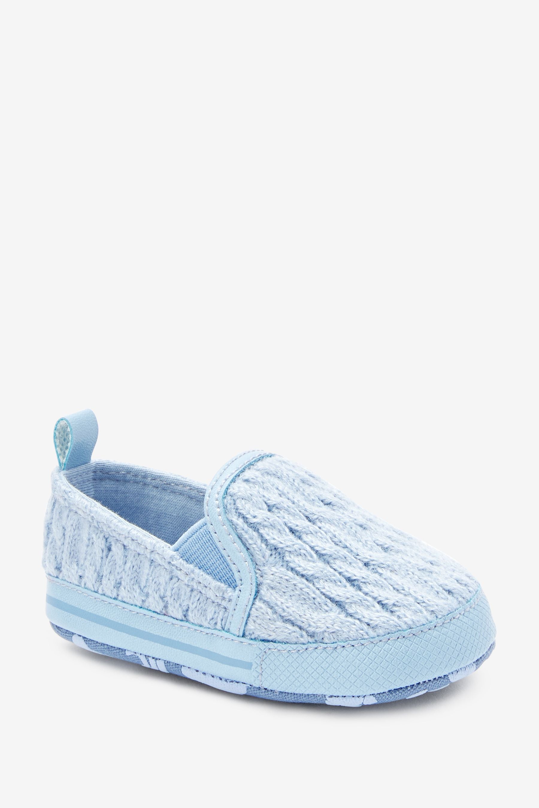 Blue Pram Crochet Slip-On Shoes (0-24mths)