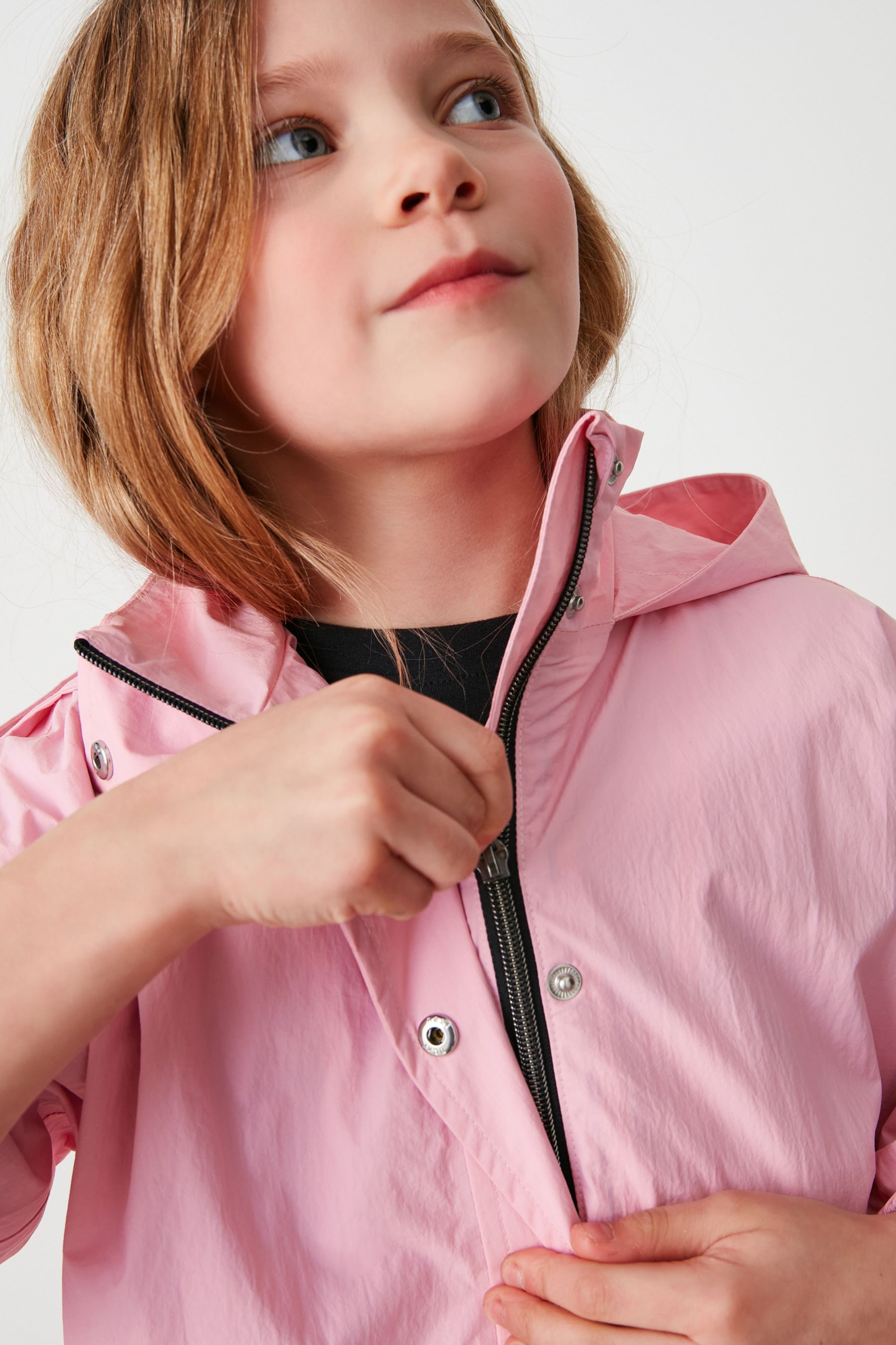 Pink Waterproof Longline Cagoule (3-16yrs)