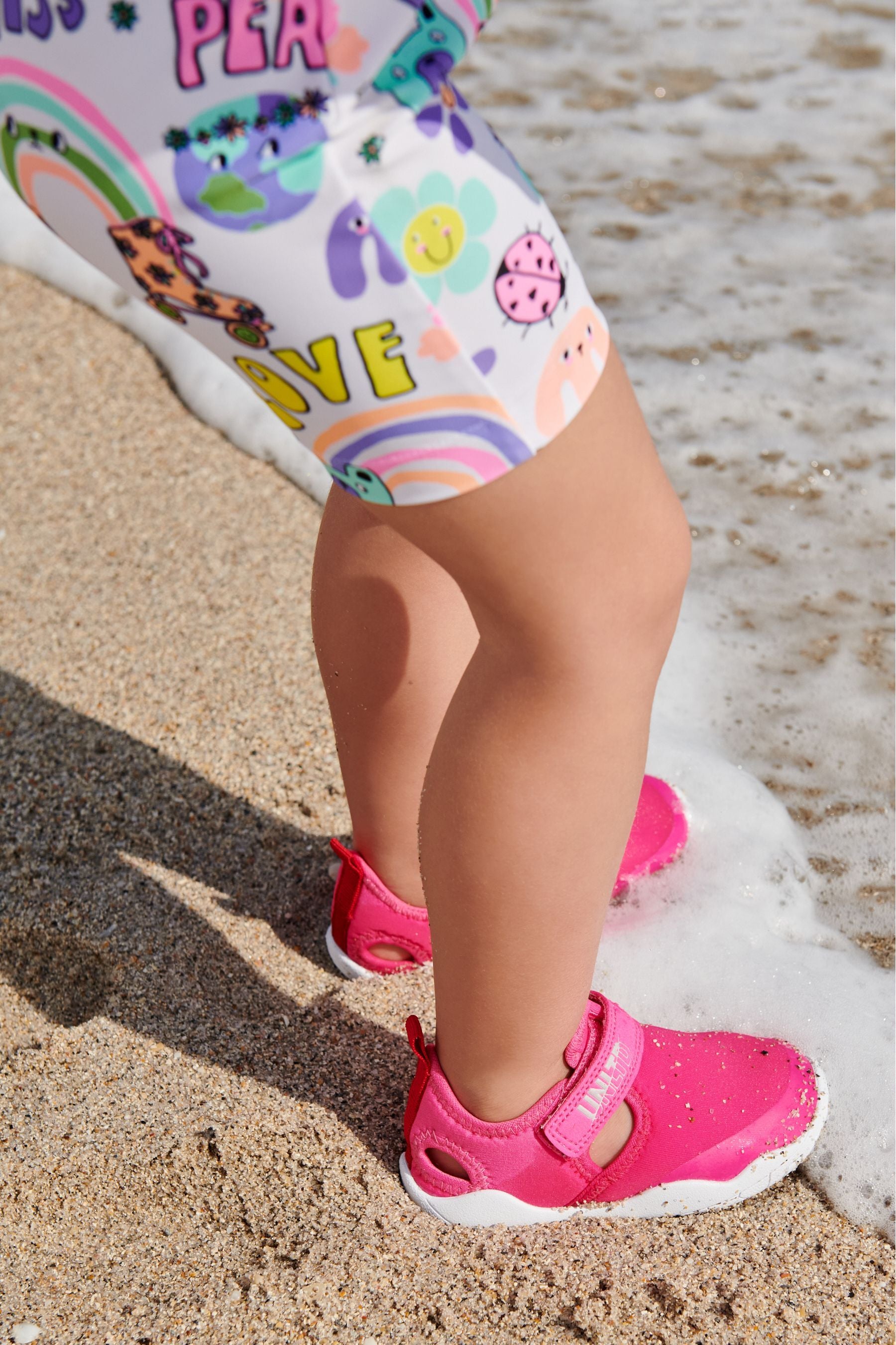 Hot Pink Beach Sock Shoes