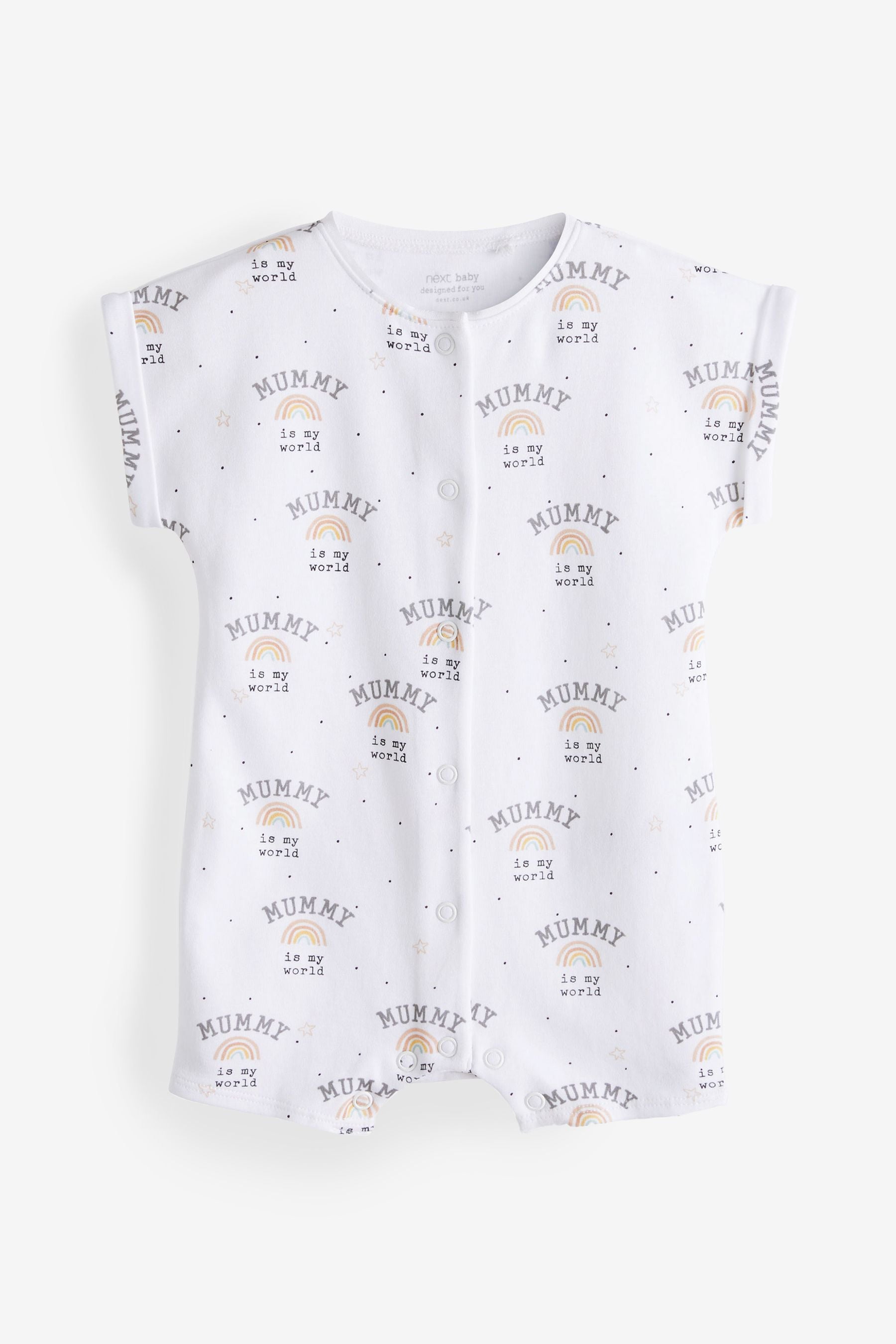 Cream Mummy Rainbow Single Romper (0mths-3yrs)