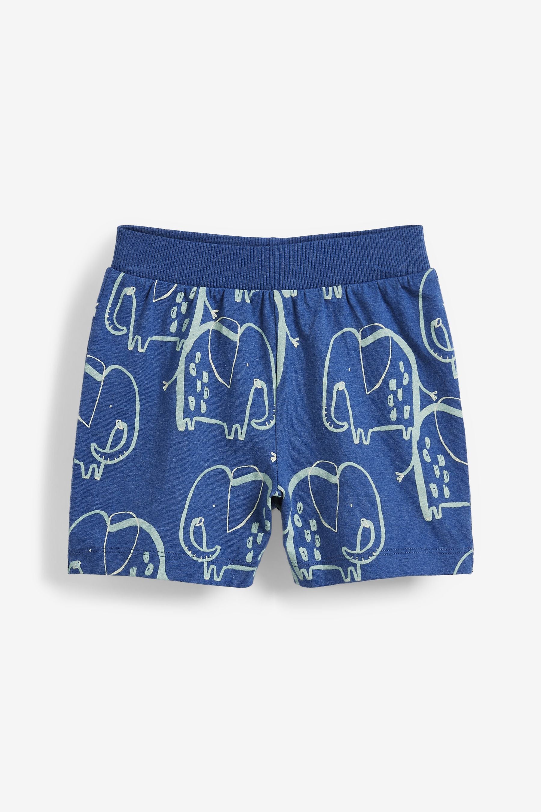 Blue Animals 3 Pack Short Pyjamas (9mths-12yrs)