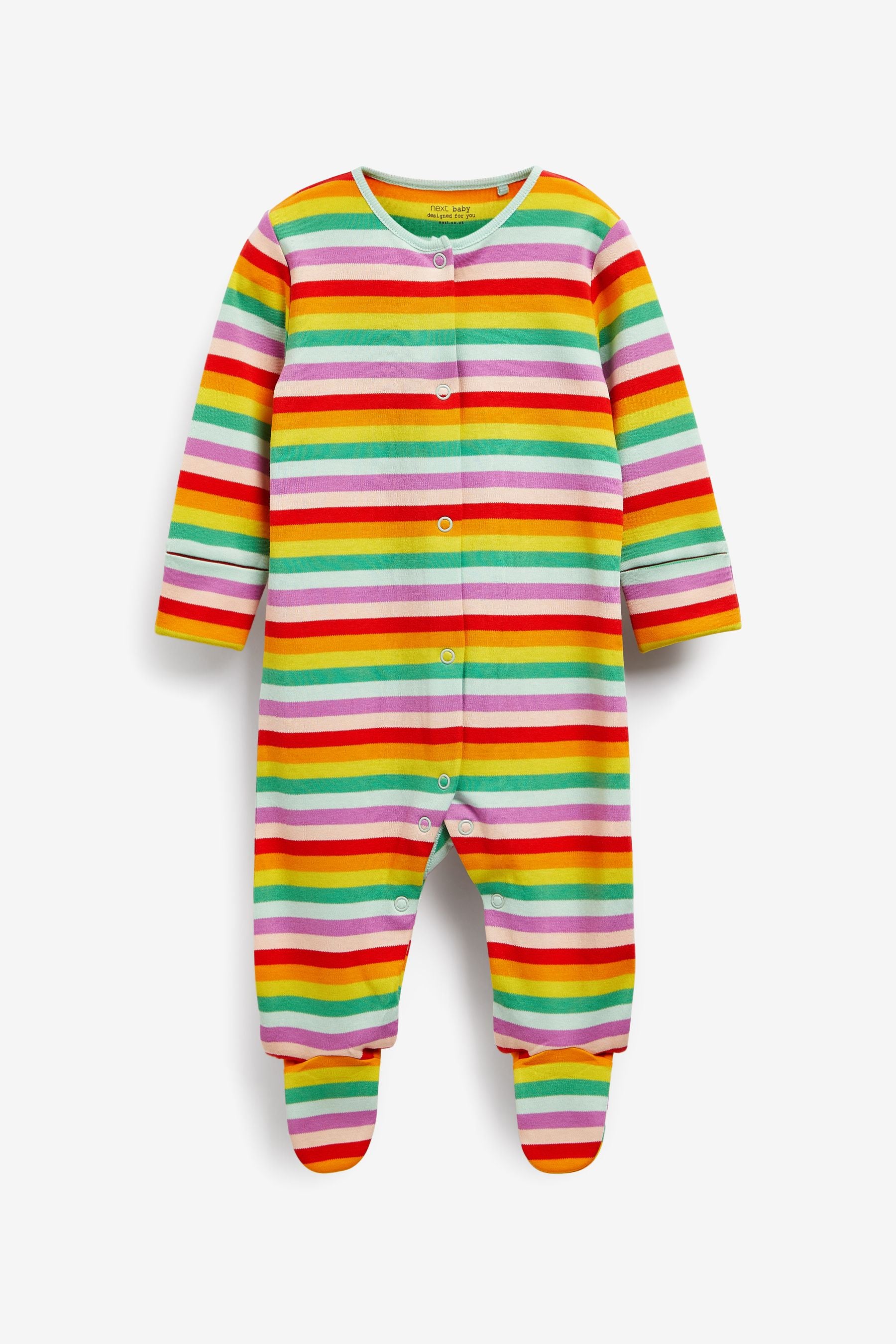 Bright Rainbow 4 Pack Sleepsuits (0mths-2yrs)