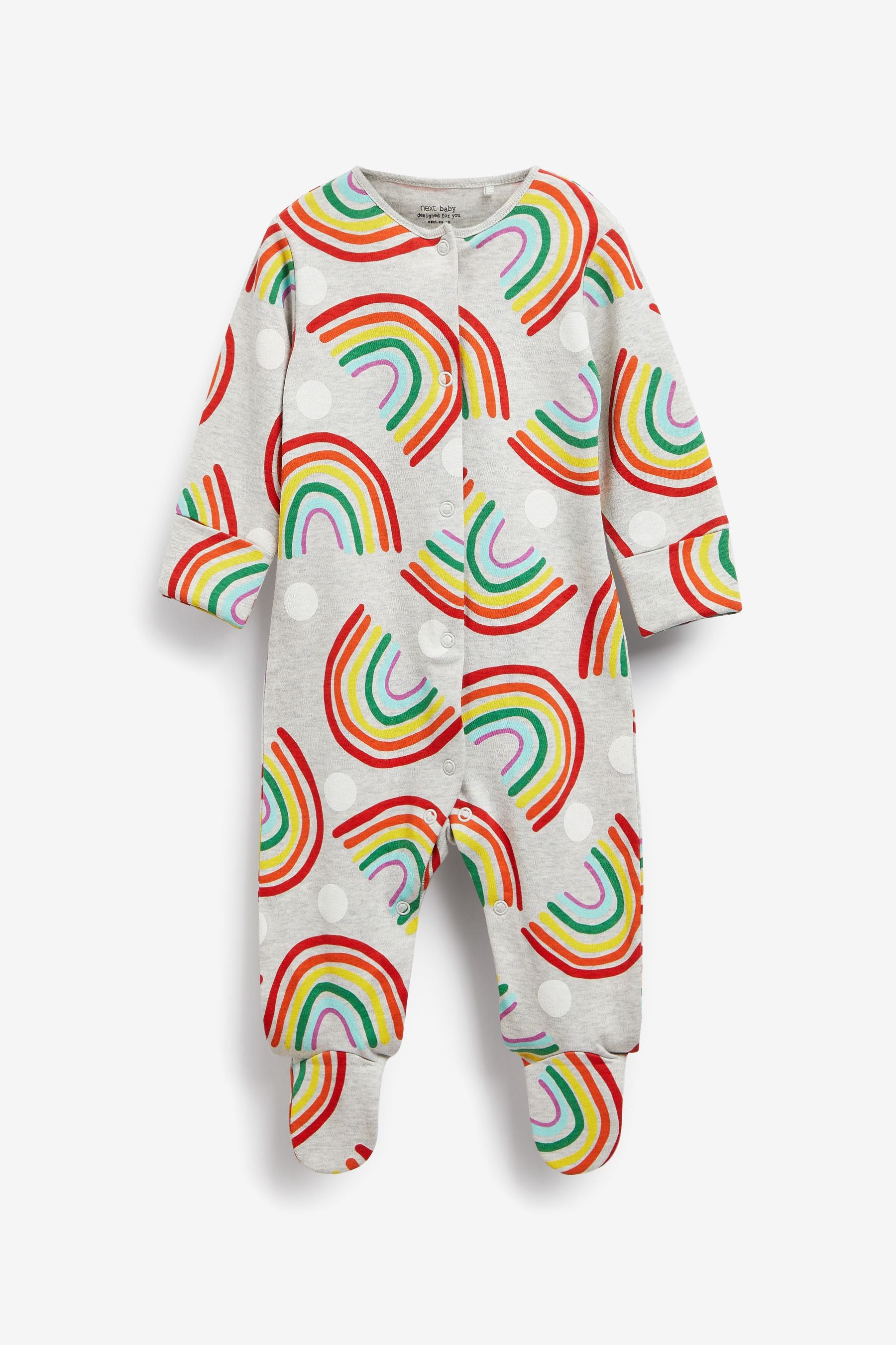 Bright Rainbow 4 Pack Sleepsuits (0mths-2yrs)