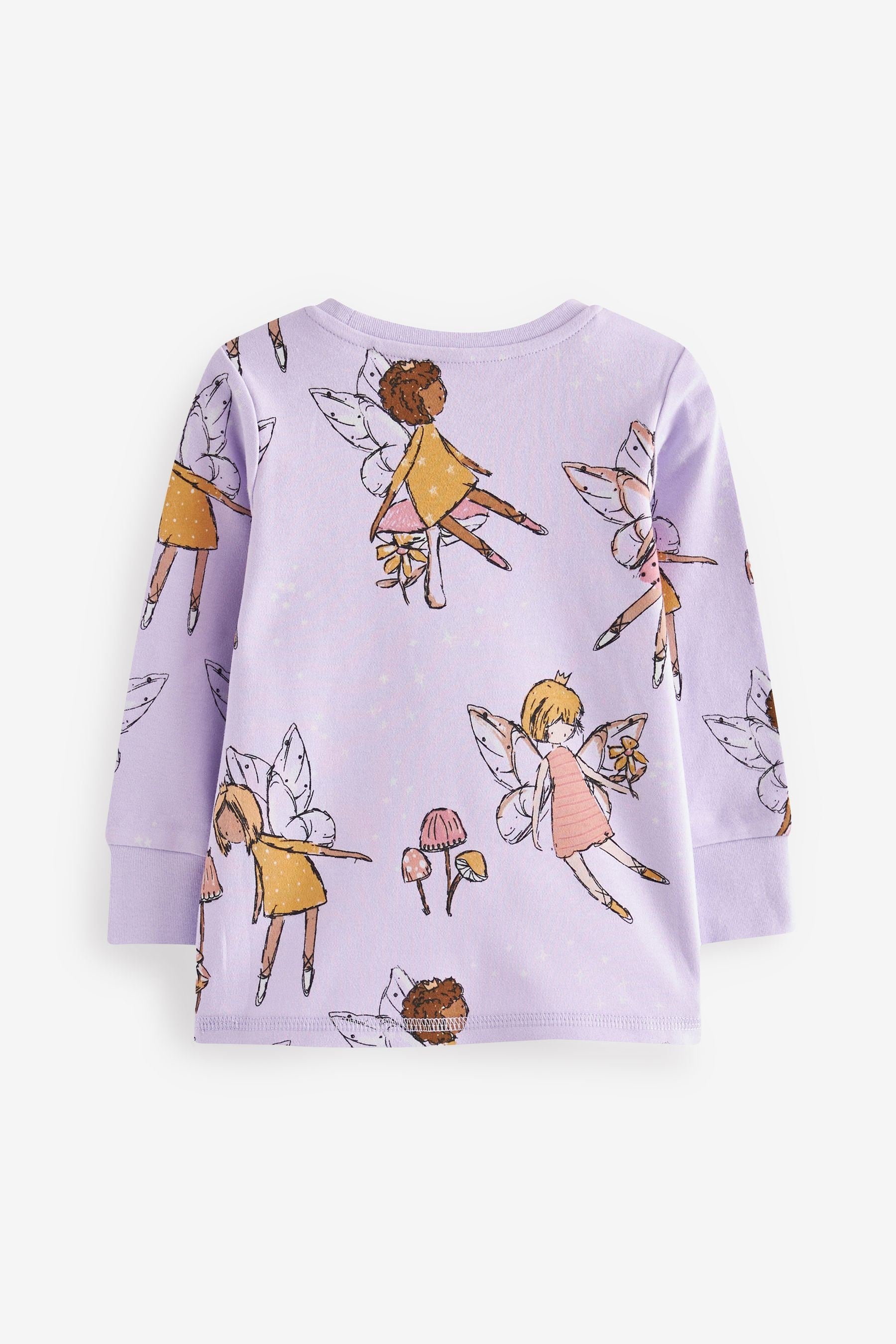 Pink/Lilac Fairy Graphic Pyjamas 2Pk