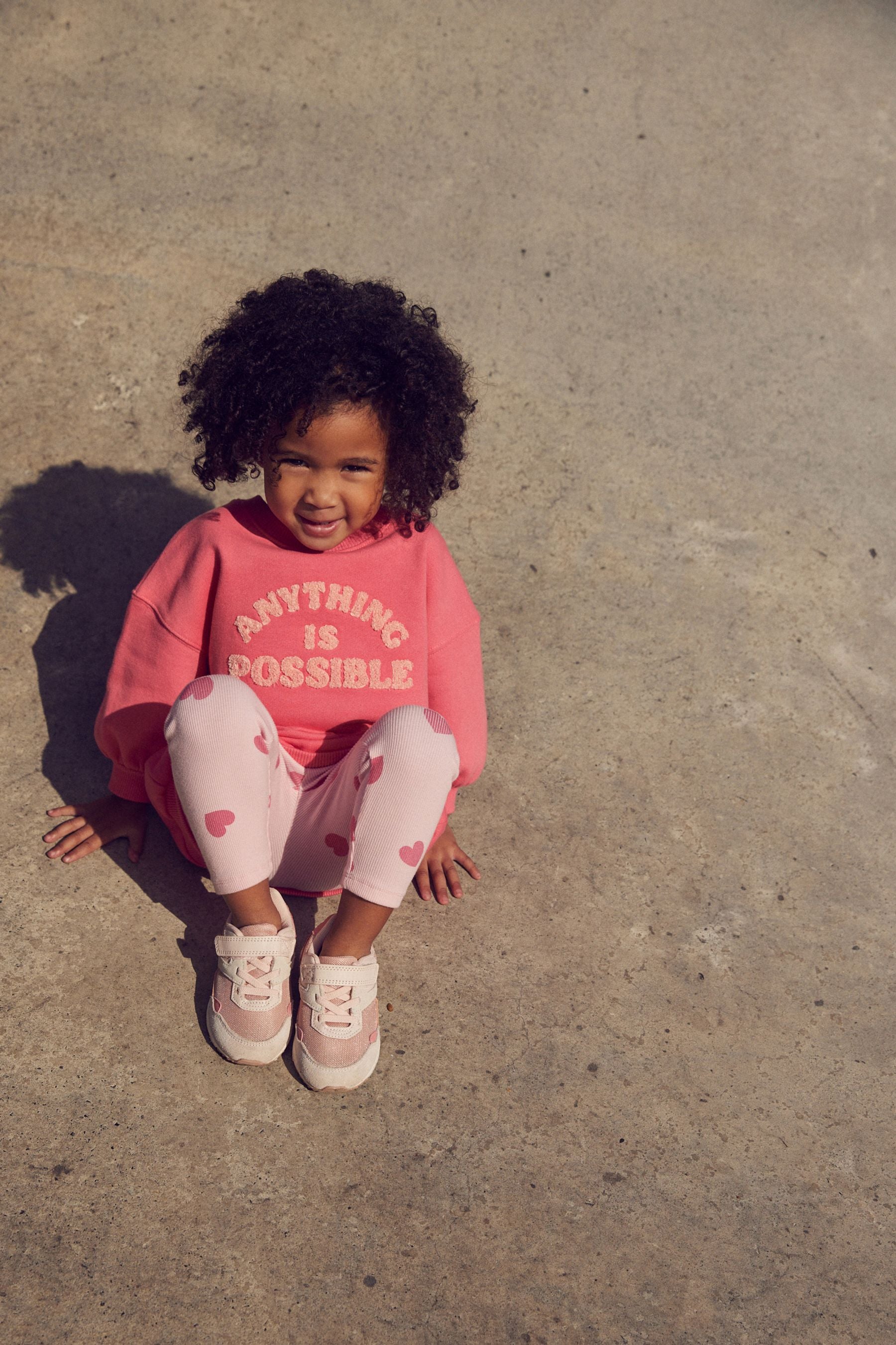 Pink Colourblock Chunky Trainers