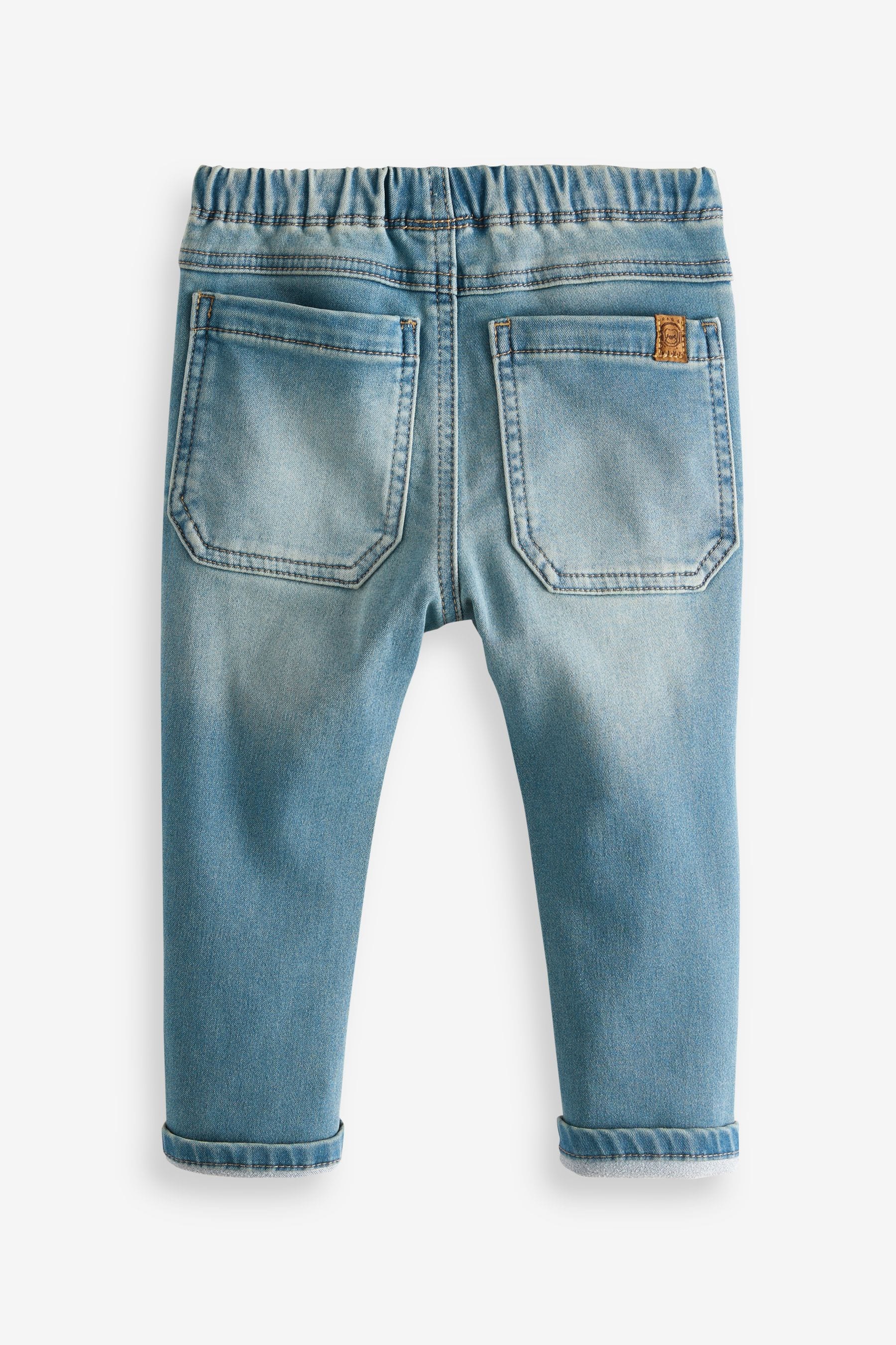 Mid Blue Denim Super Soft Pull-On Jeans With Stretch (3mths-7yrs)