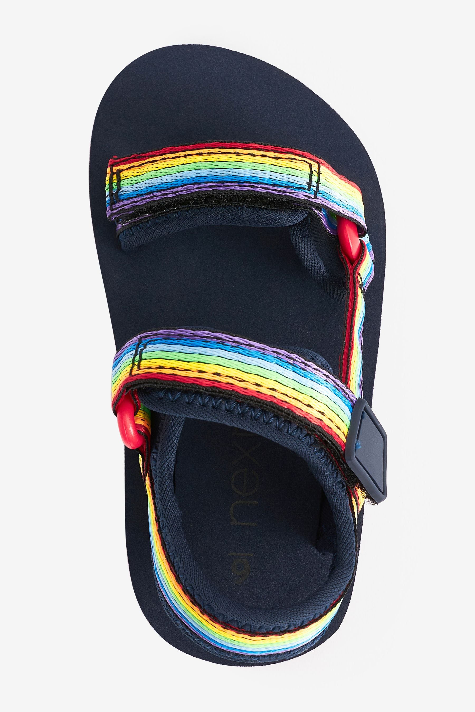 Navy/ Rainbow Strap Touch Fasten Trekker Sandals