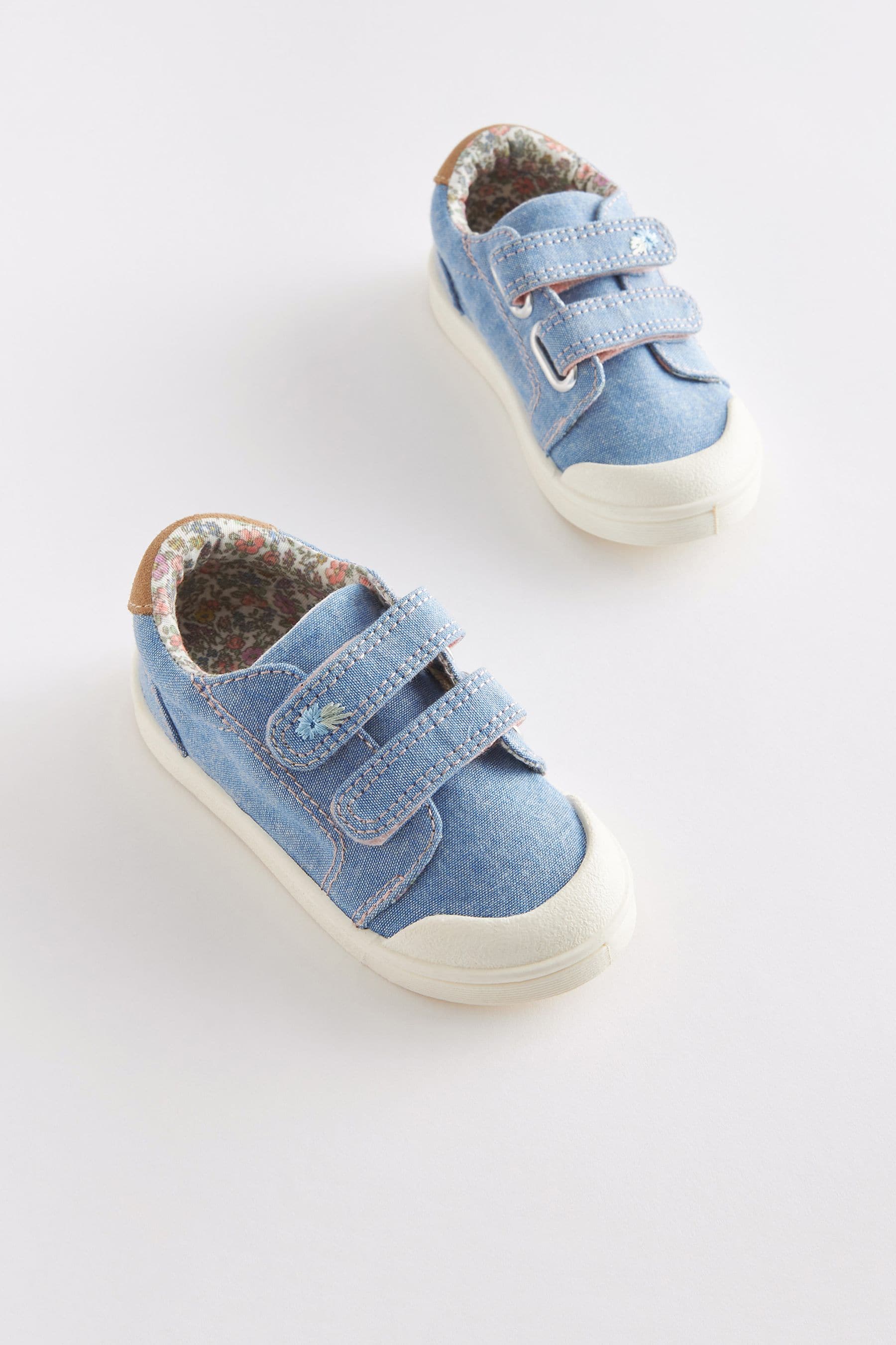 Blue Denim Machine Washable Trainers