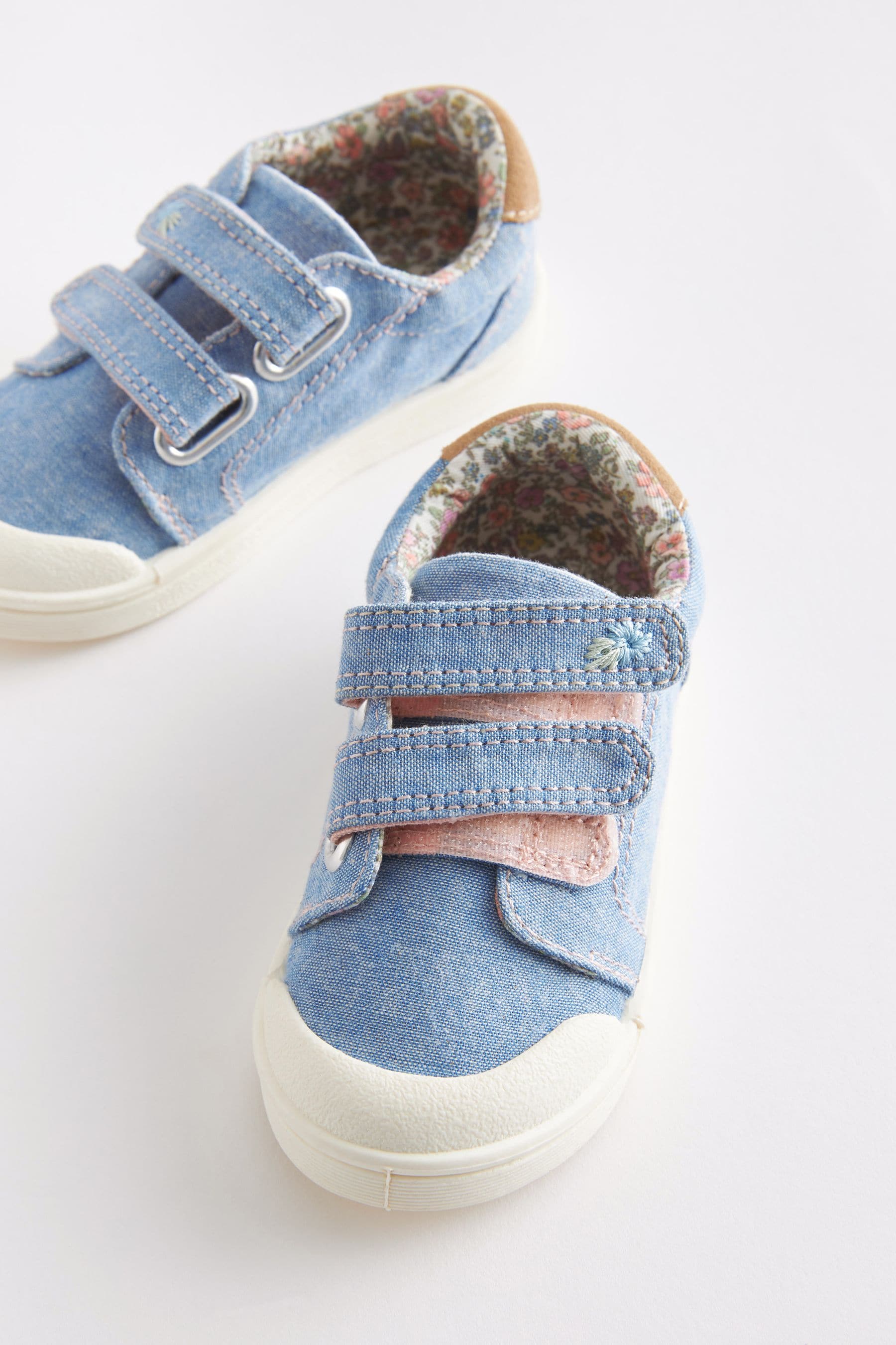 Blue Denim Machine Washable Trainers