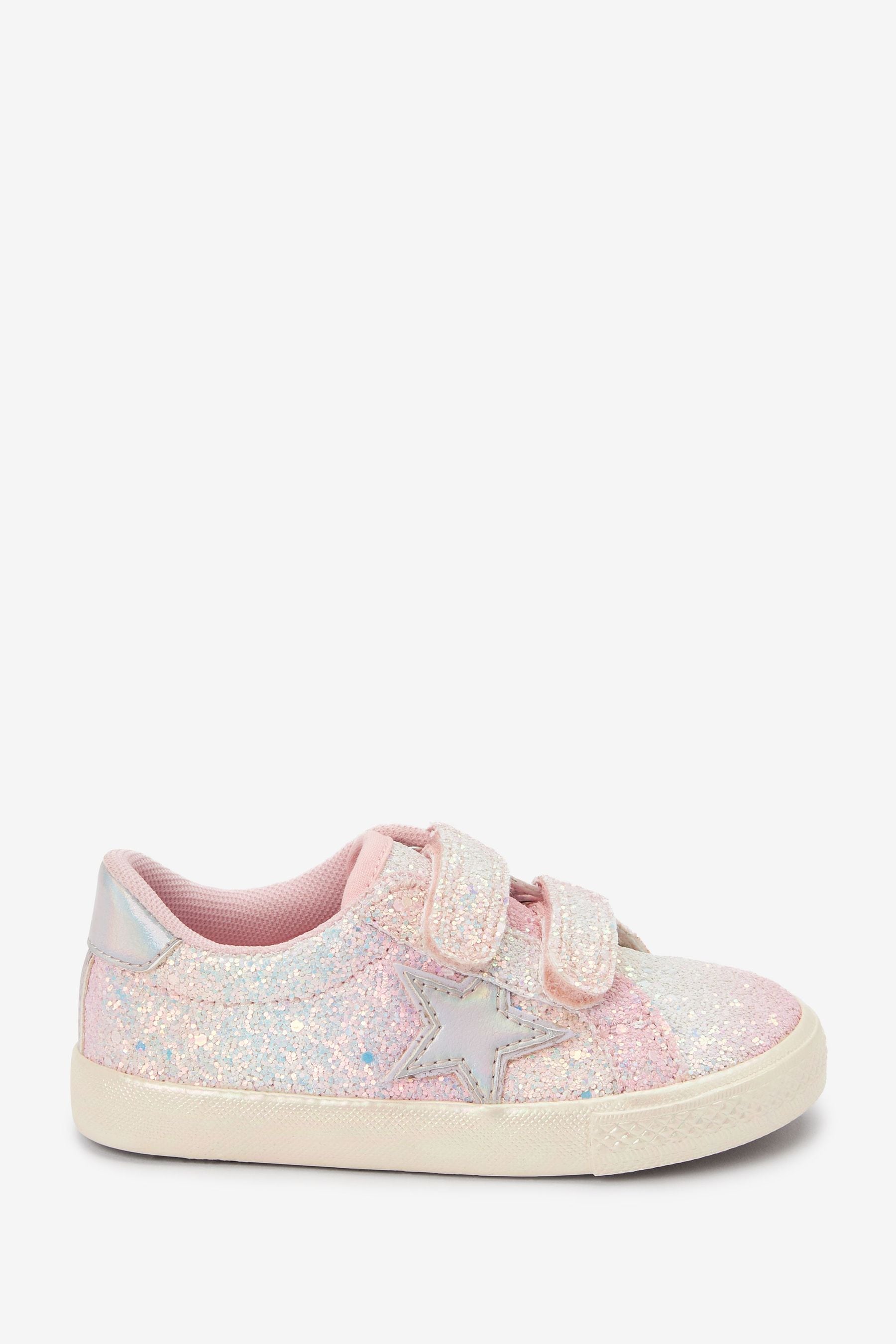 Pink Glitter Star Trainers