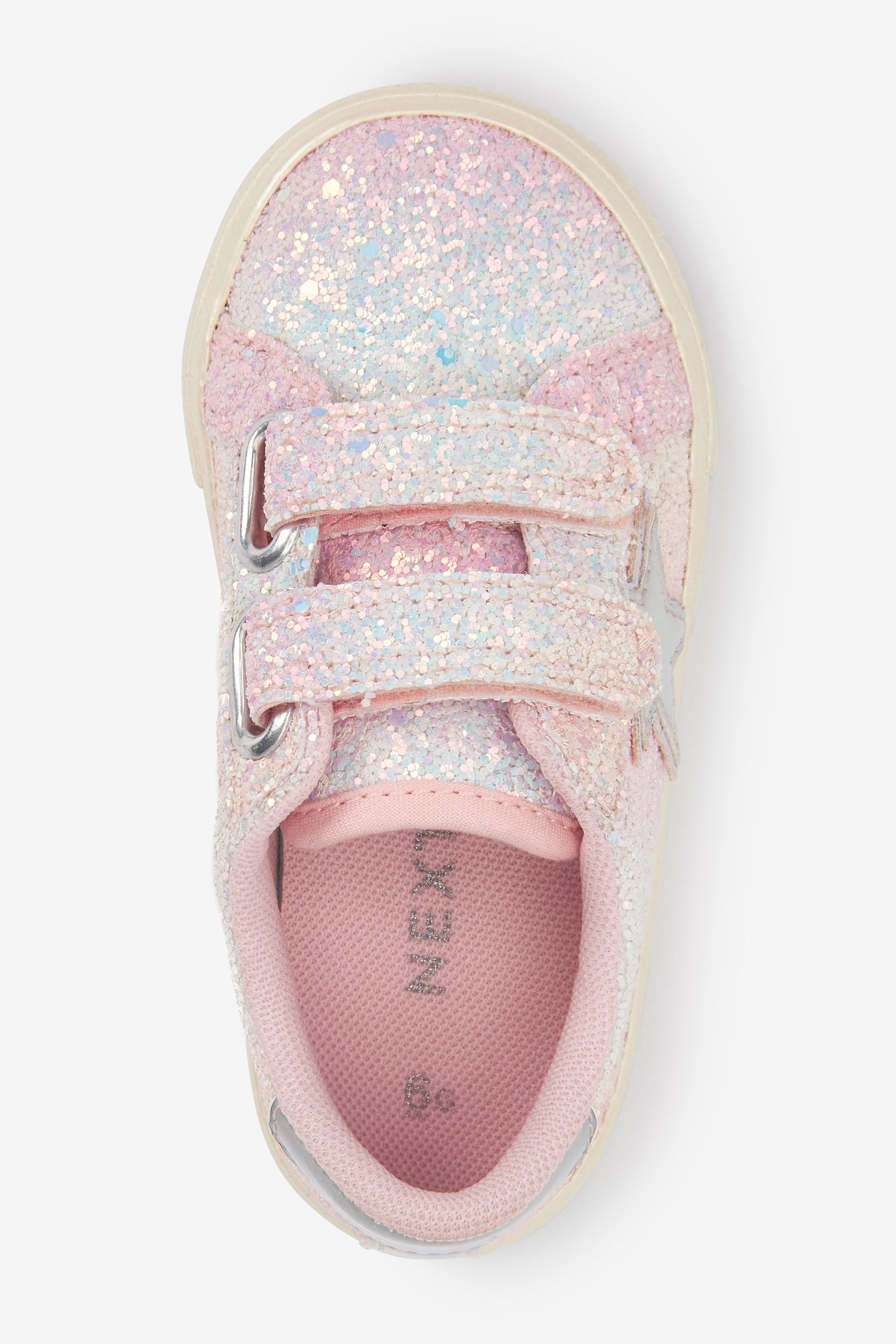 Pink Glitter Star Trainers