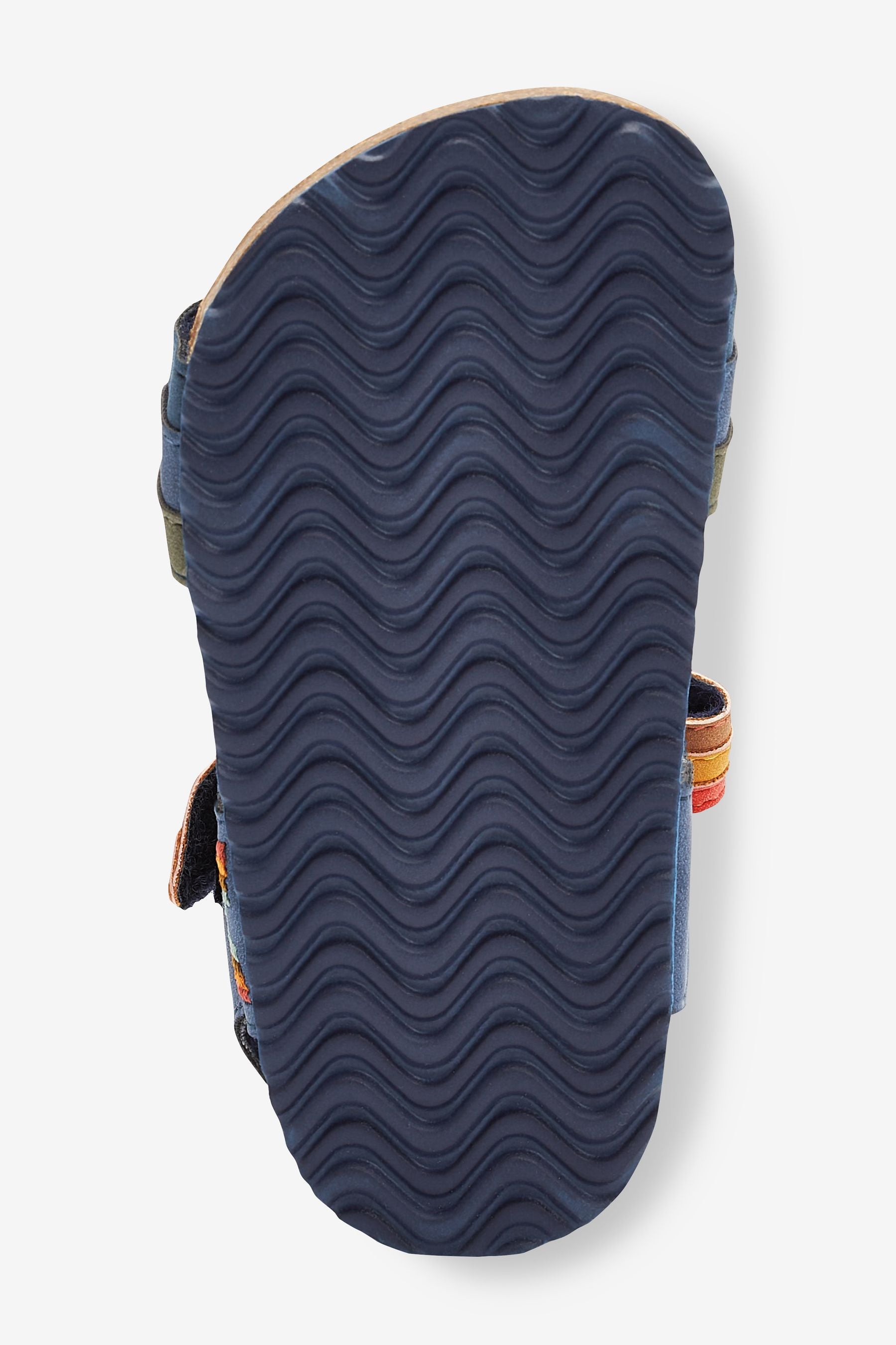 Navy Rainbow Corkbed Comfort Sandals