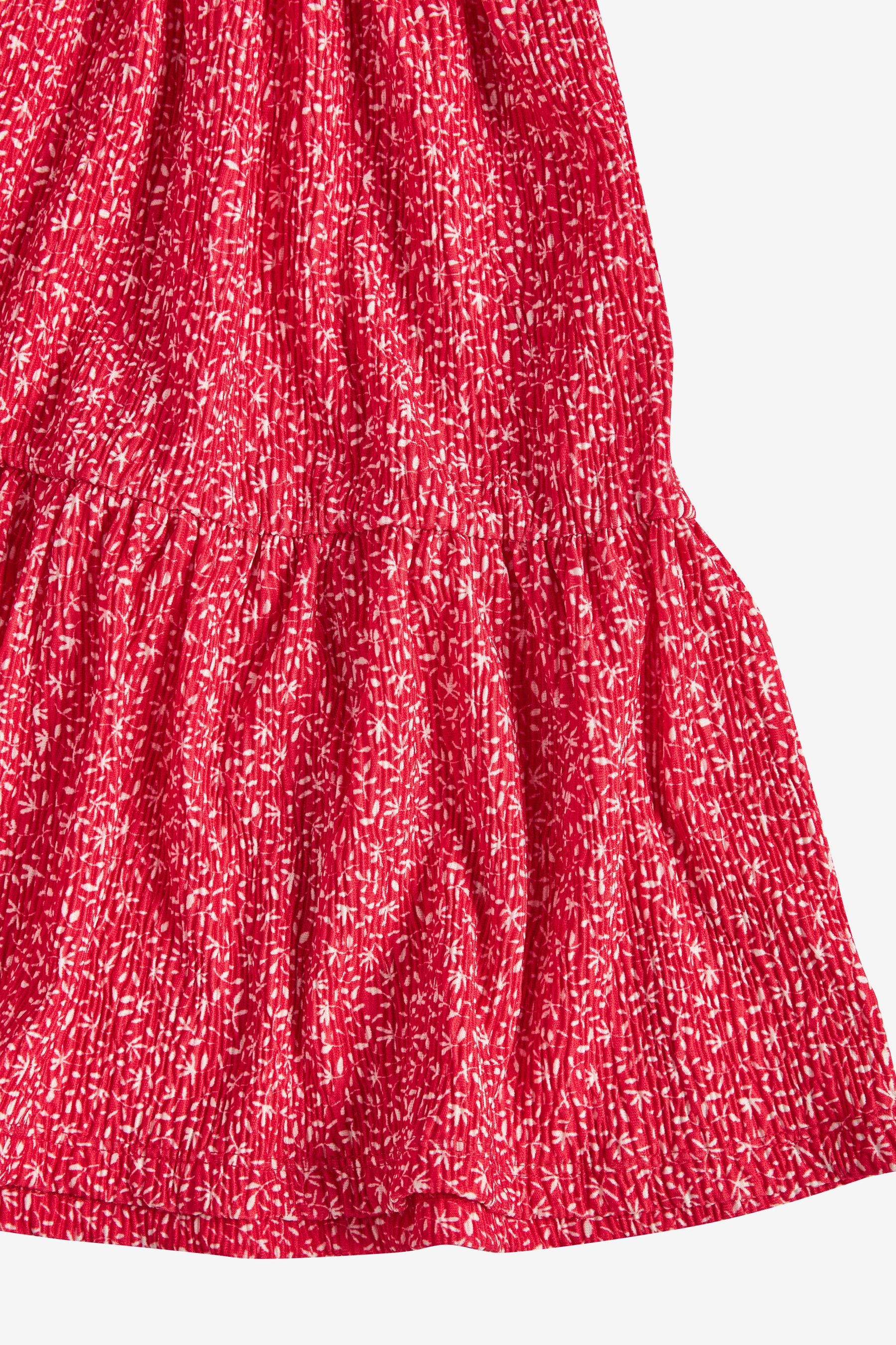 Red Ditsy Tiered Maxi Dress (3-16yrs)