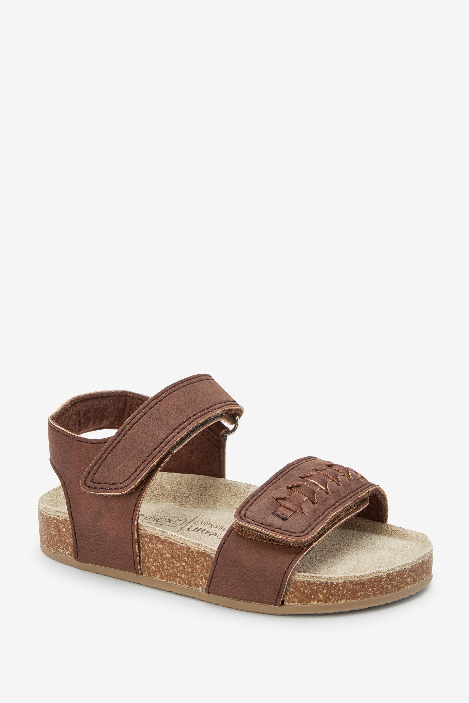 Tan/Brown Corkbed Comfort Sandals