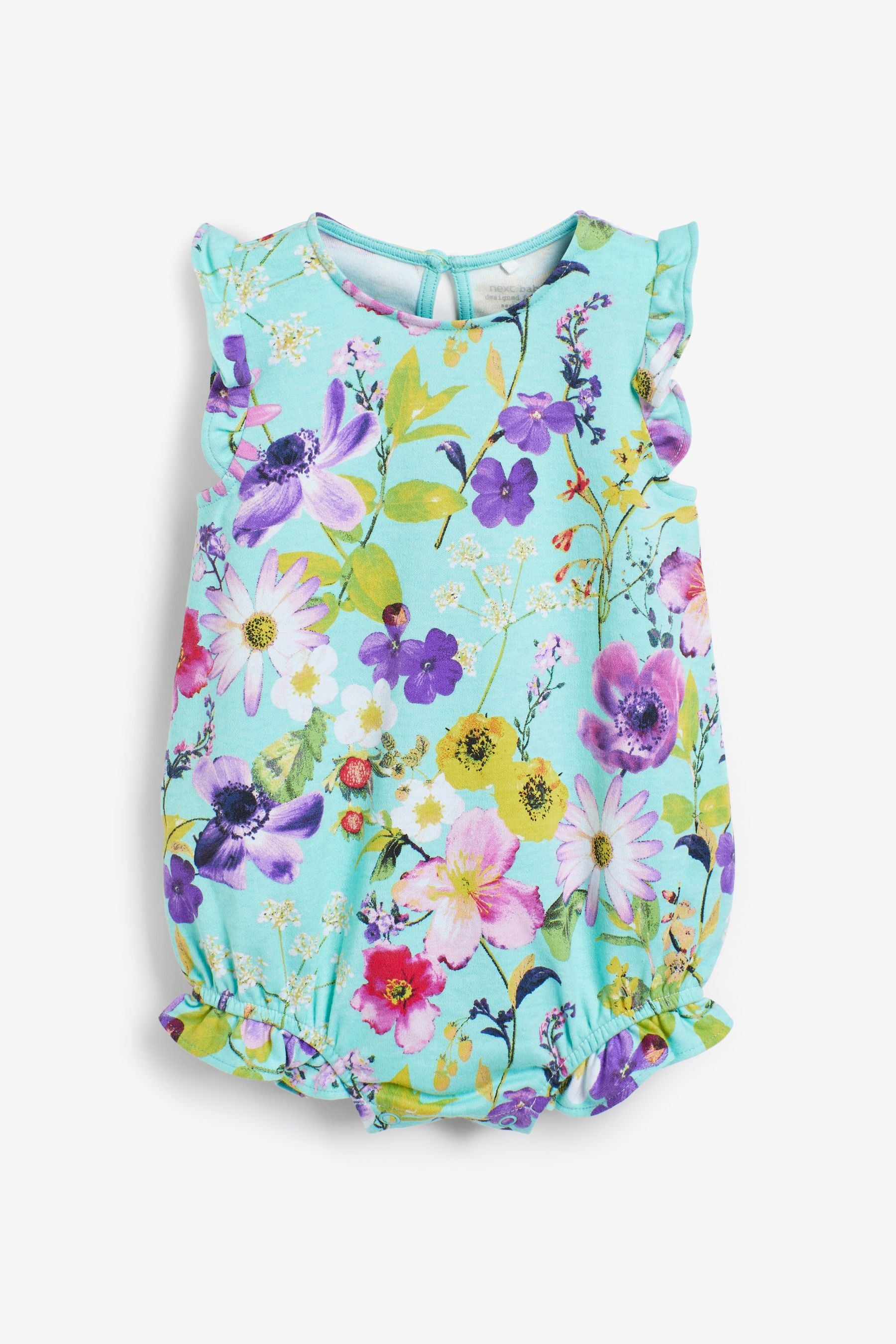 Bright Floral Baby 4 Pack Rompers (0mths-3yrs)