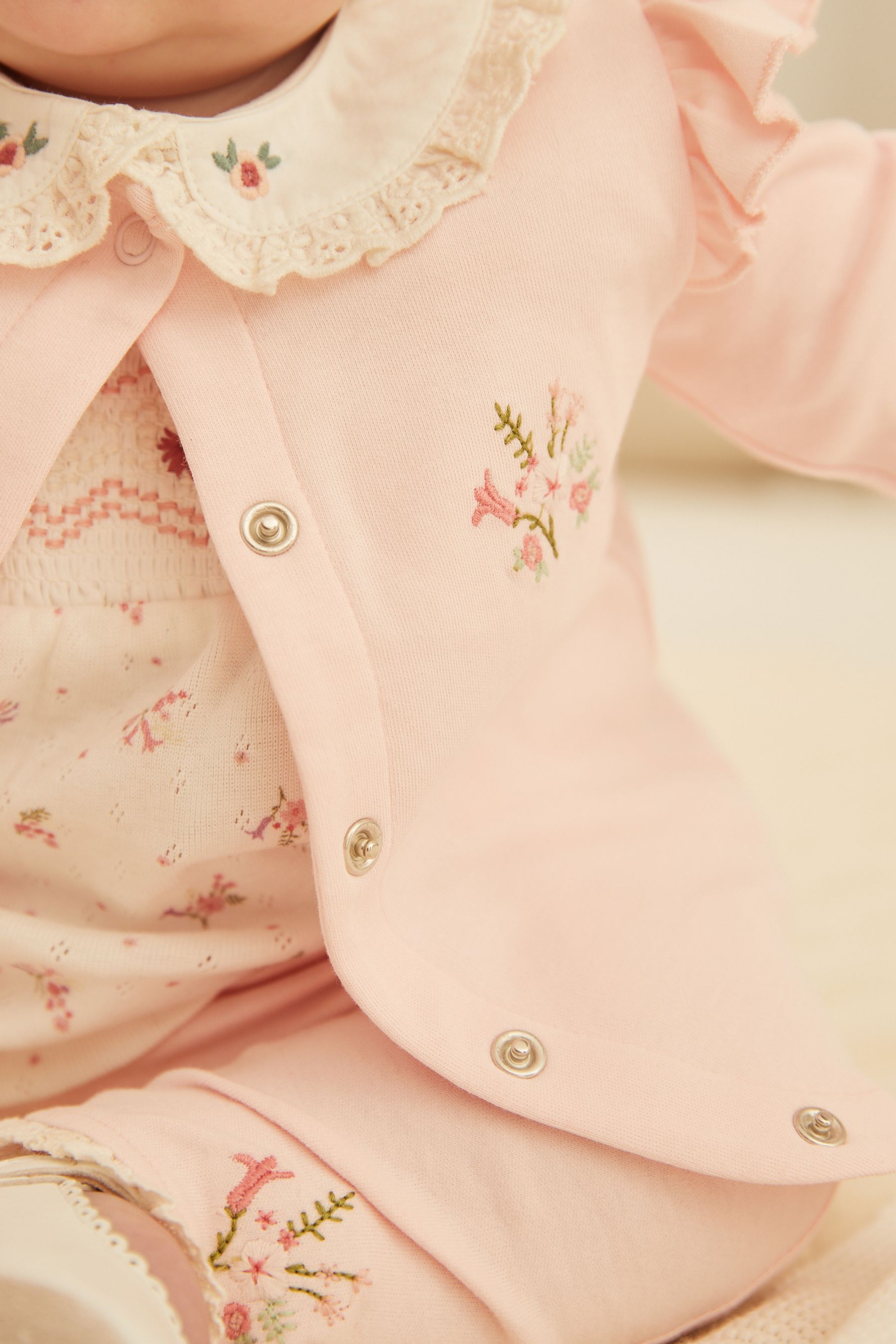 Pink Baby 3 Piece Jacket, T-Shirt and Legging Set (0mths-2yrs)