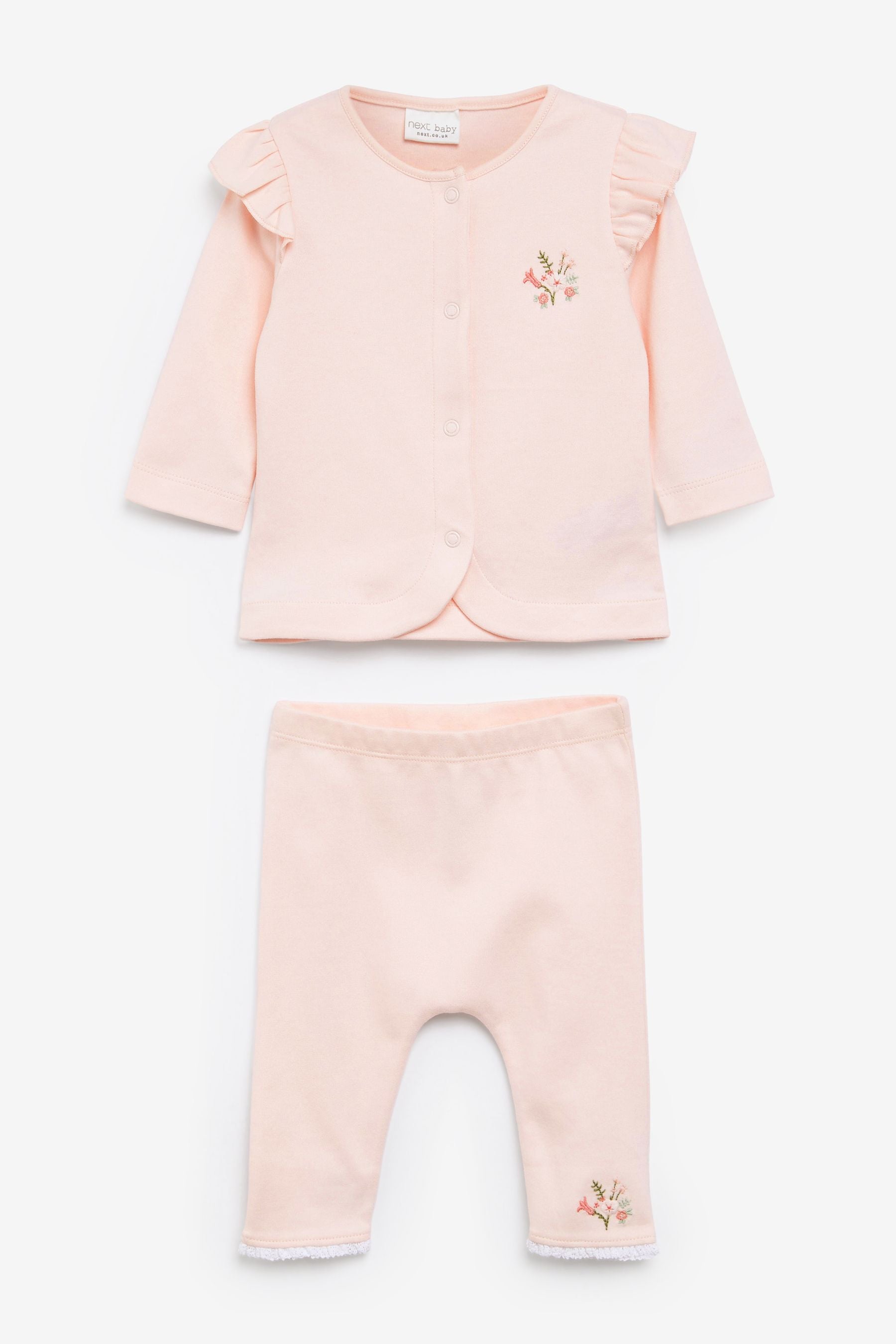 Pink Baby 3 Piece Jacket, T-Shirt and Legging Set (0mths-2yrs)