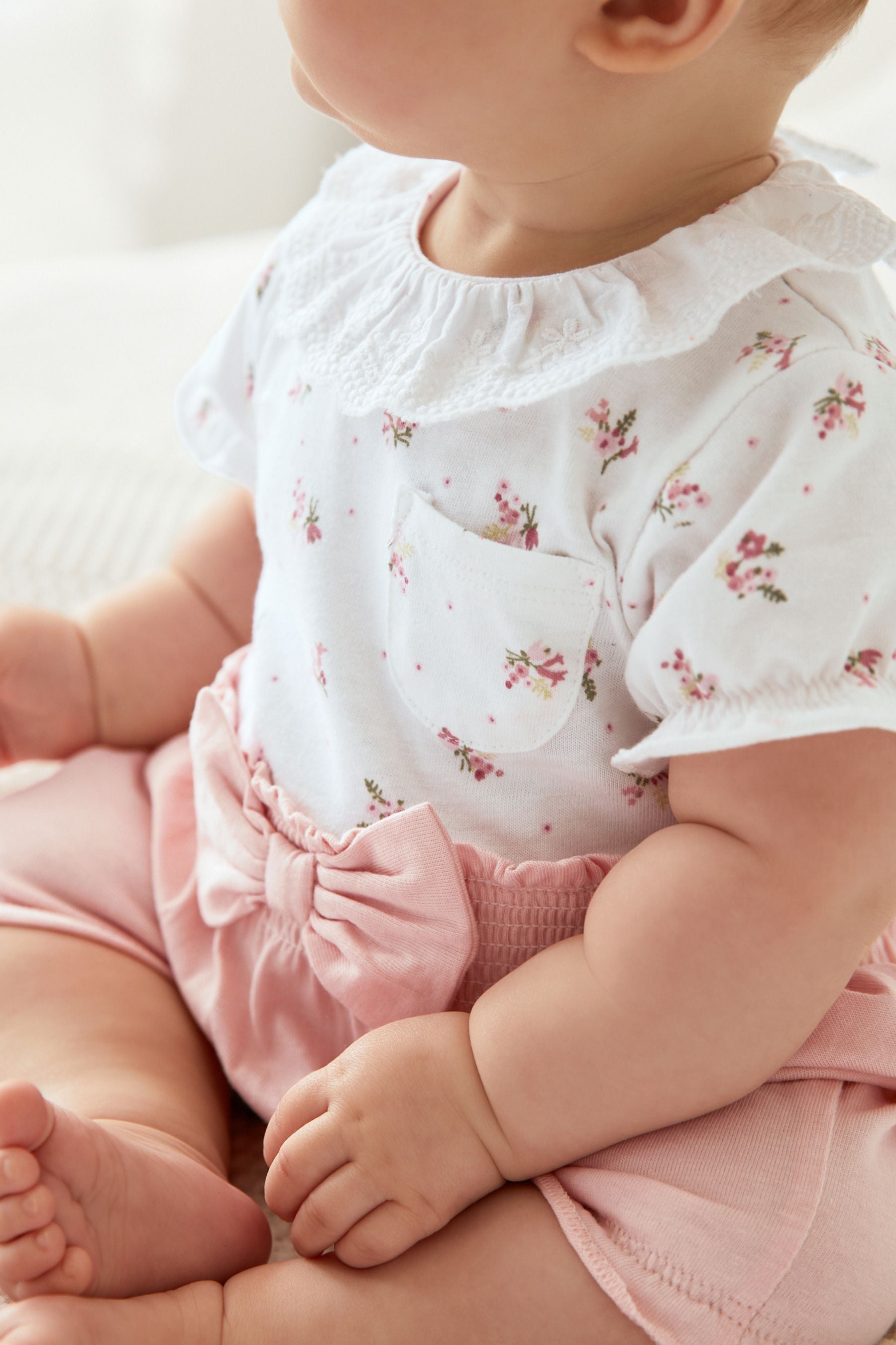 Pink Baby Jersey Romper (0mths-2yrs)