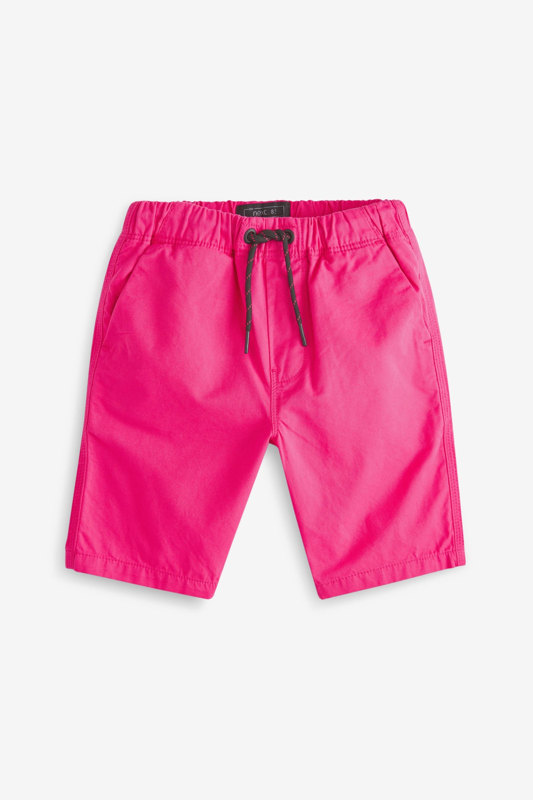 Bright Pink Regular Fit Pull-On Shorts (3-16yrs)