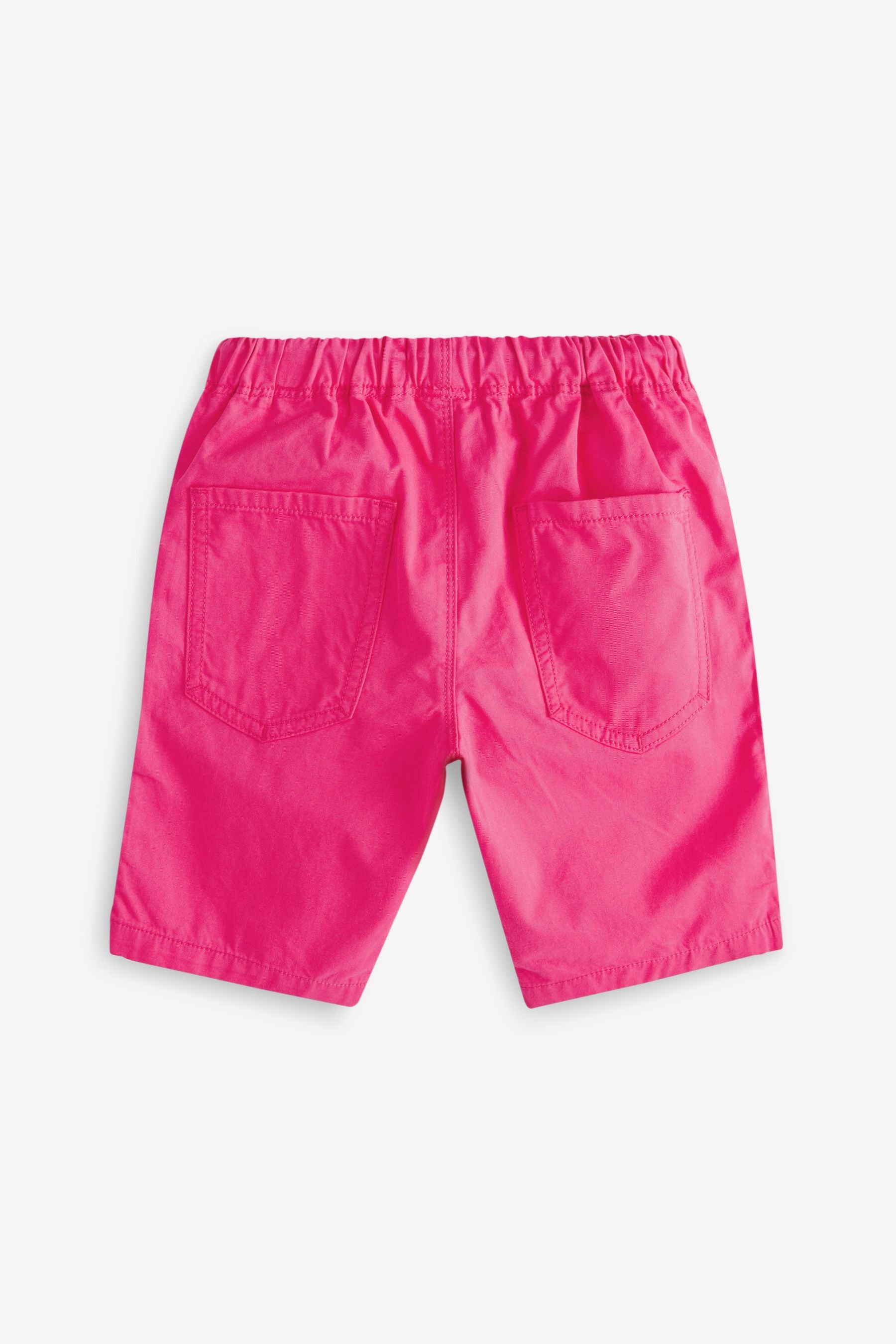 Bright Pink Regular Fit Pull-On Shorts (3-16yrs)