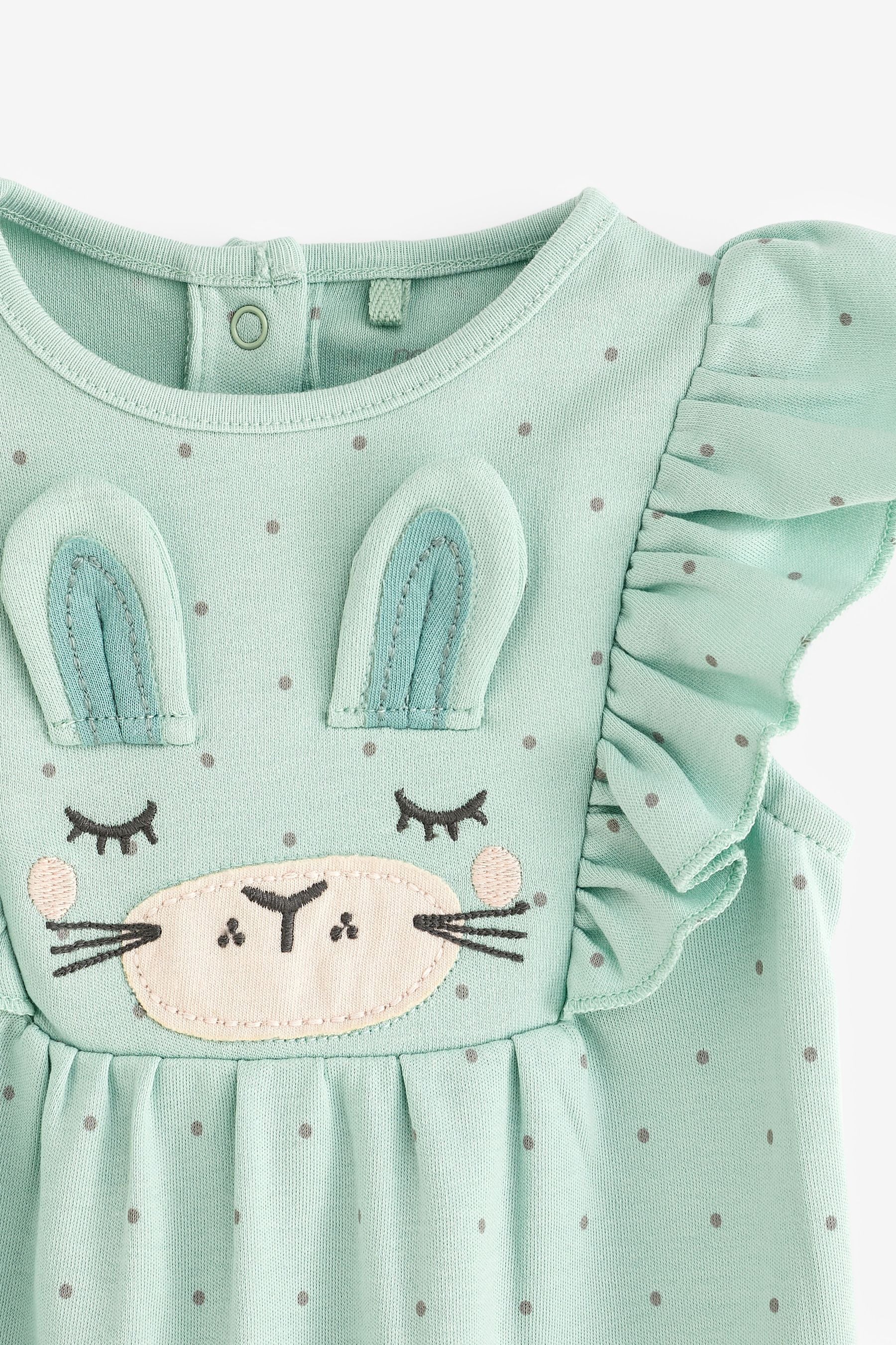 Pink Bunny Face Baby Single Romper (0mths-3yrs)