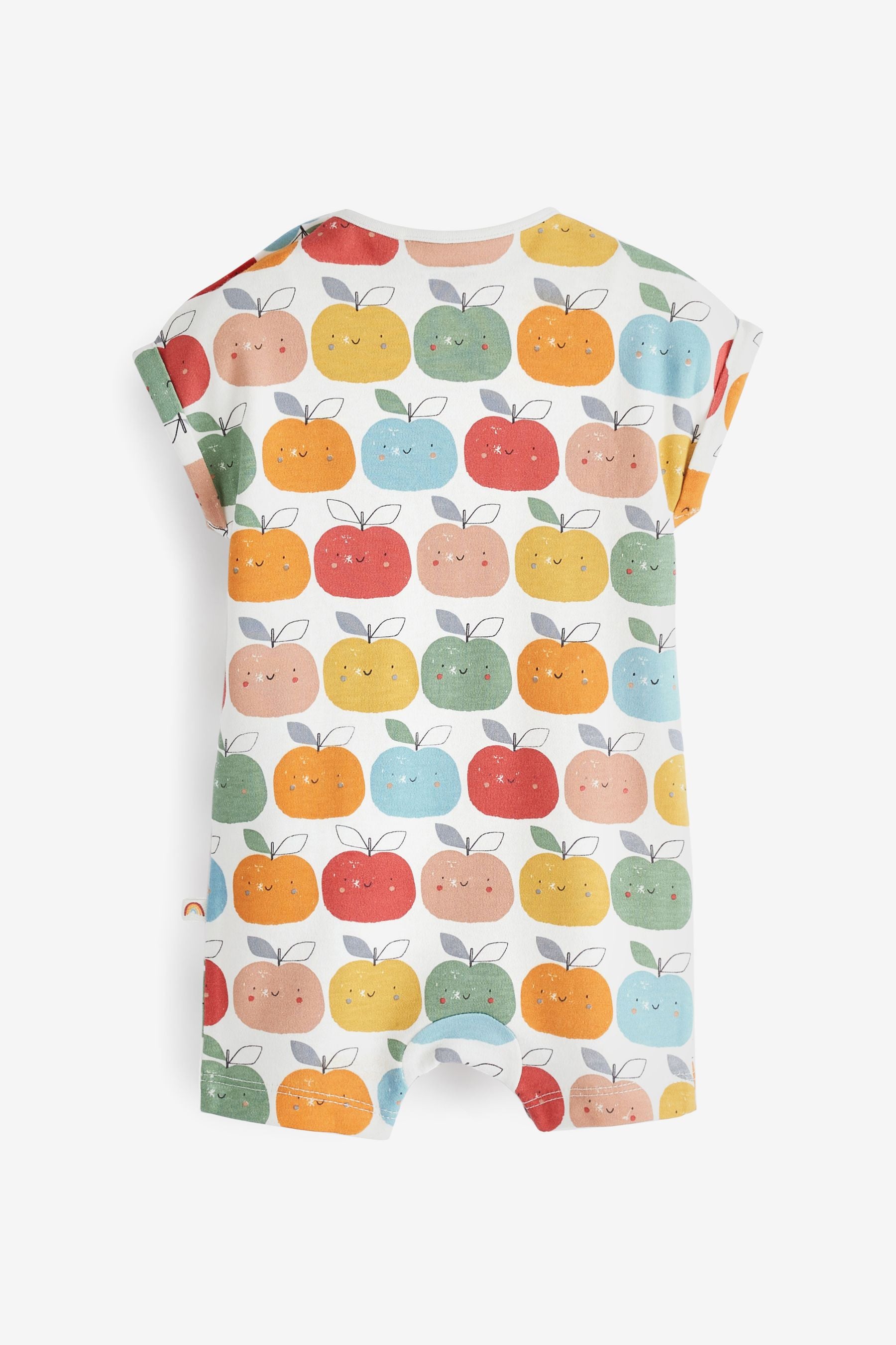 Bright Apple Print 3 Pack Baby Rompers (0mths-3yrs)