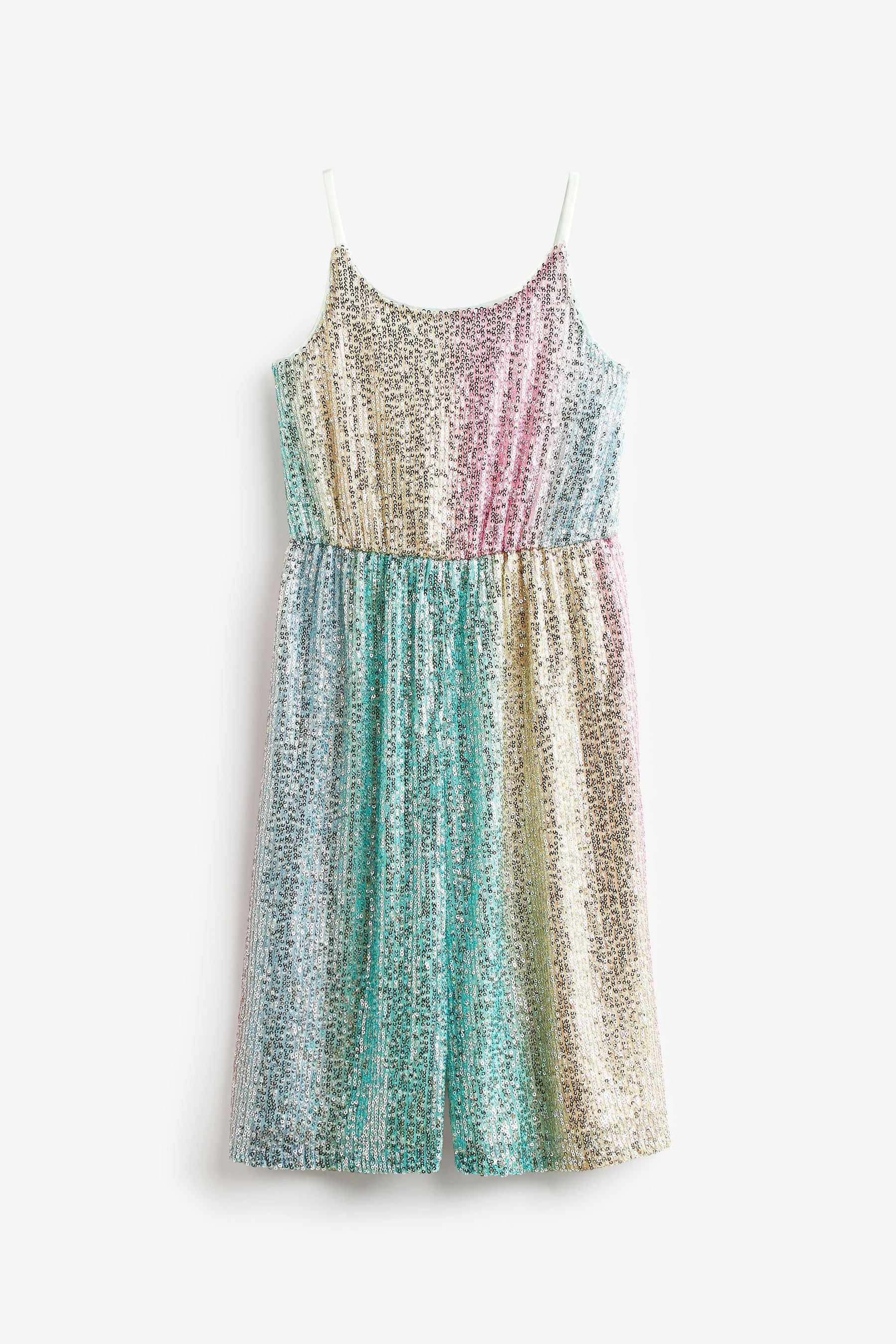 Pastel Rainbow Sequin Jumpsuit (3-16yrs)