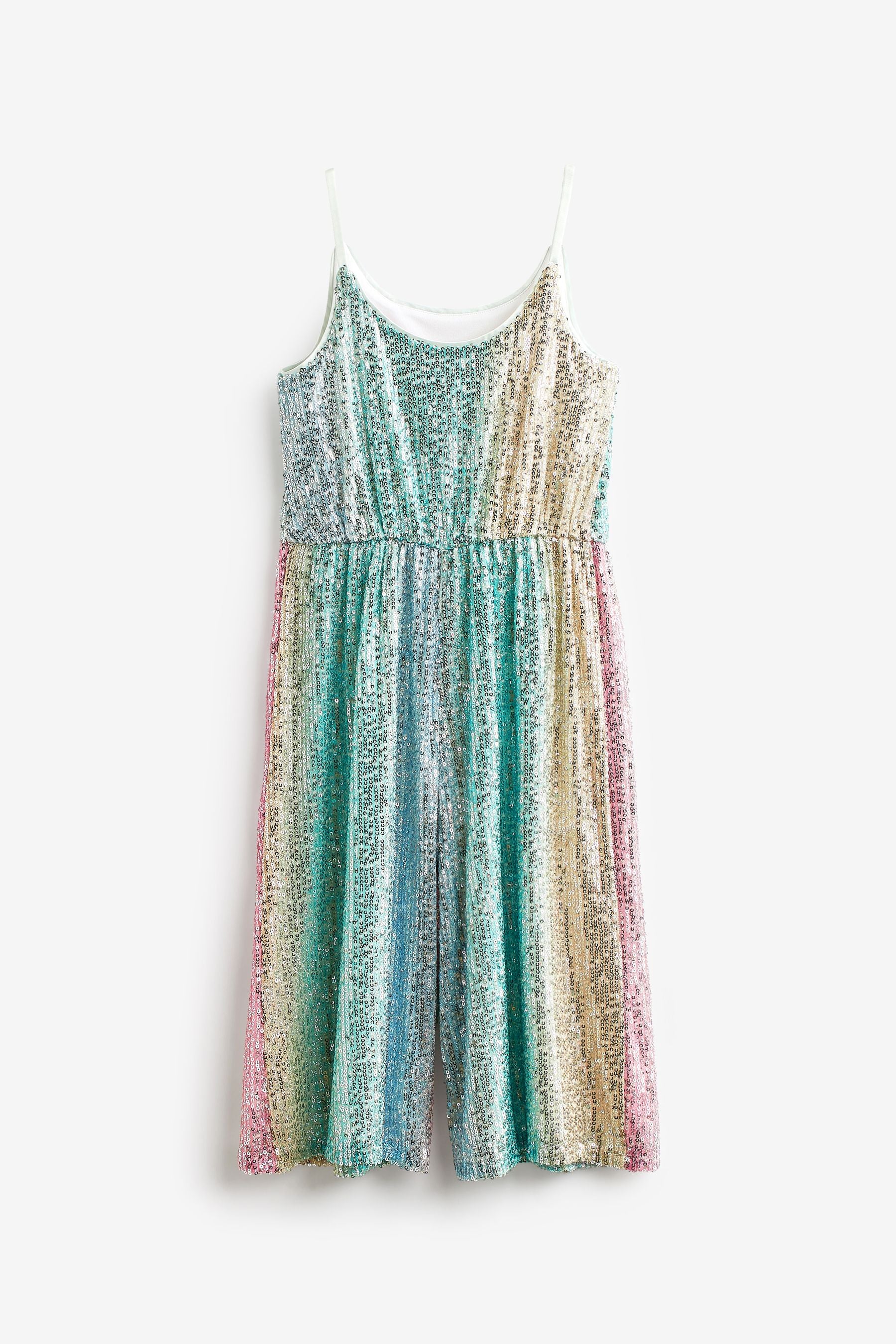 Pastel Rainbow Sequin Jumpsuit (3-16yrs)