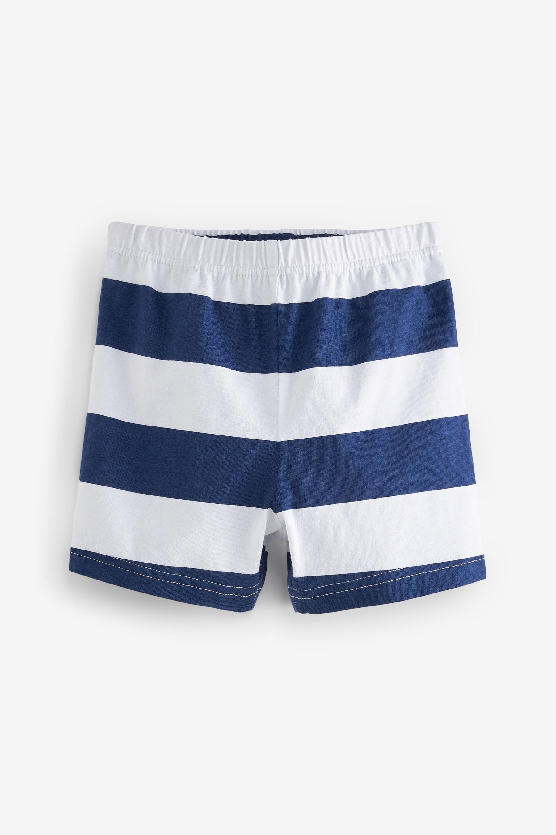 Blue/White/Red Seaside 3 Pack Short Pyjamas (9mths-10yrs)
